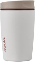 Owala SmoothSip Slider Insulated Stainless Steel Coffee Tumbler, Reusable Iced Coffee Cup, Hot Coffee Travel Mug, BPA Free 12 oz, Vanilla Bean - The Cozy Corner