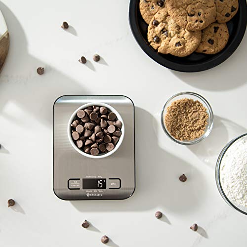 Etekcity Food Kitchen Scale, Digital Grams and Ounces for Weight Loss, Baking, Cooking, Keto and Meal Prep, LCD Display, Medium, 304 Stainless Steel - The Cozy Corner
