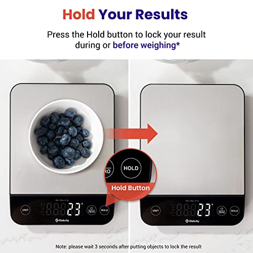 Etekcity Food Kitchen Scale, Digital Grams and Ounces for Weight Loss, Baking, Cooking, Keto and Meal Prep, LCD Display, Medium, 304 Stainless Steel - The Cozy Corner