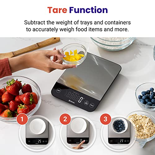 Etekcity Food Kitchen Scale, Digital Grams and Ounces for Weight Loss, Baking, Cooking, Keto and Meal Prep, LCD Display, Medium, 304 Stainless Steel - The Cozy Corner