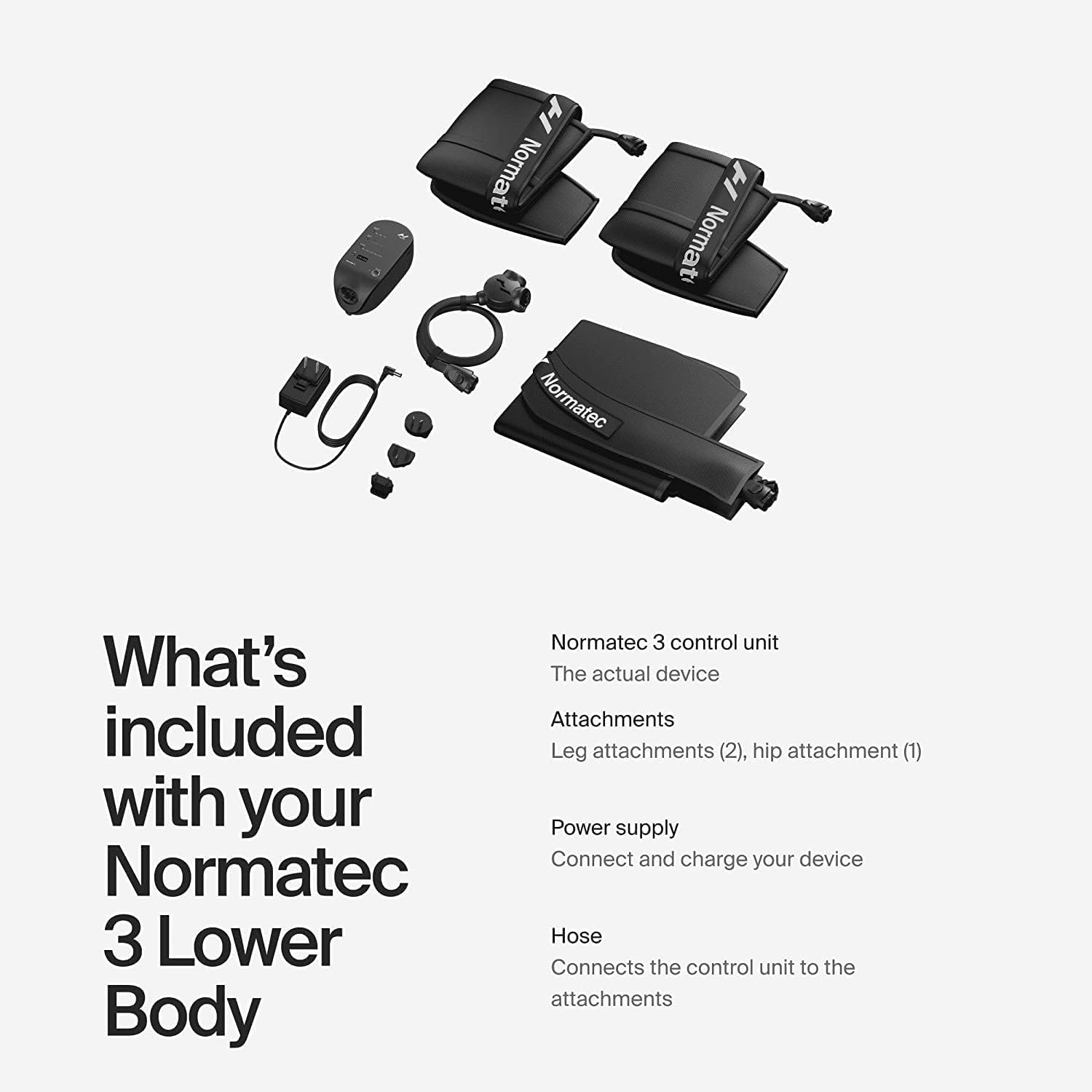 Hyperice Normatec 3 - Recovery System with Patented Dynamic Compression Massage Technology (Normatec 3 Lower Body (Standard Size Legs + Hips) - The Cozy Corner