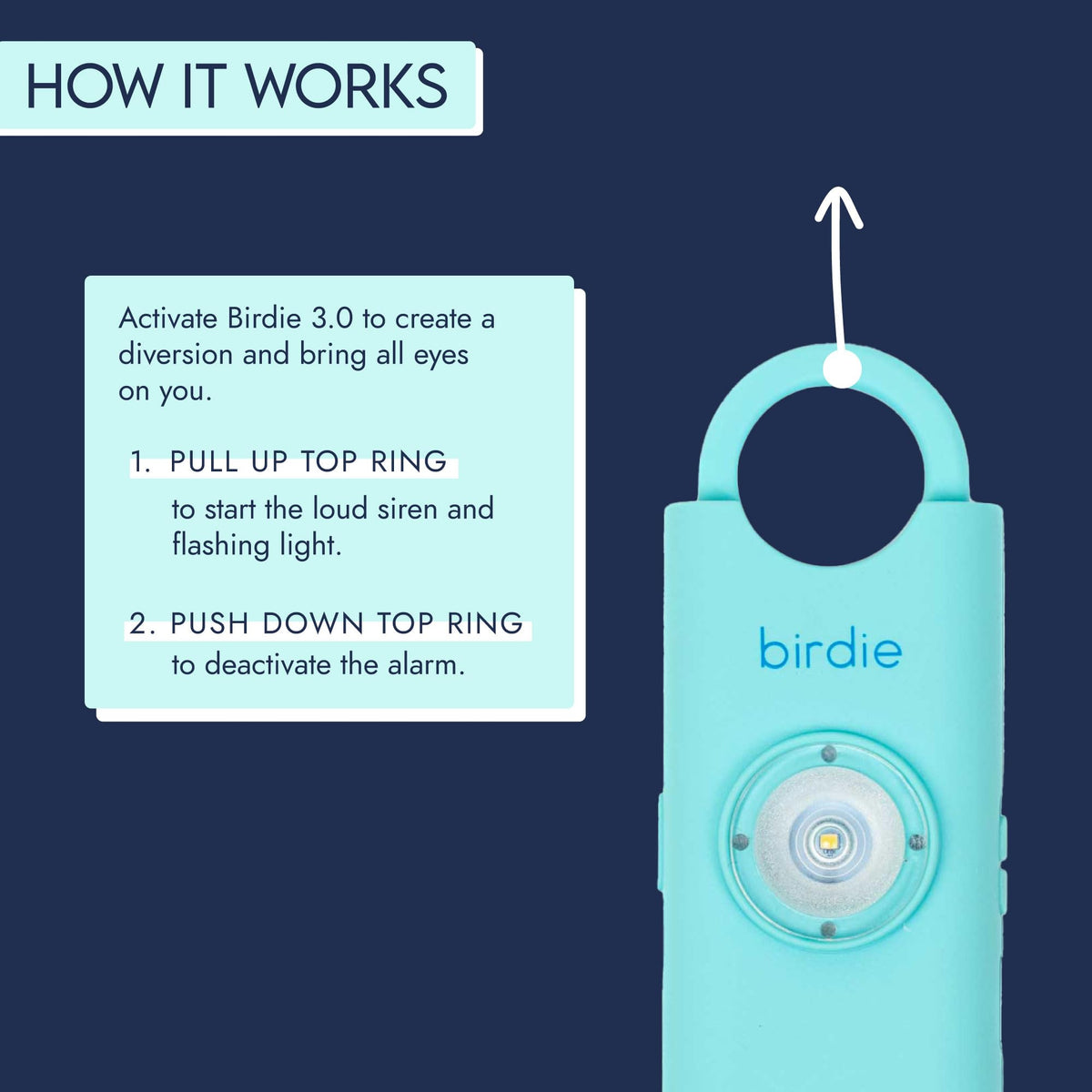 She’s Birdie 3.0 New Version – The Original Personal Safety Alarm for Women by Women–Loud Siren, Flash Light and Rechargeable Battery in a Variety of Colors (Lemon Yellow) - The Cozy Corner