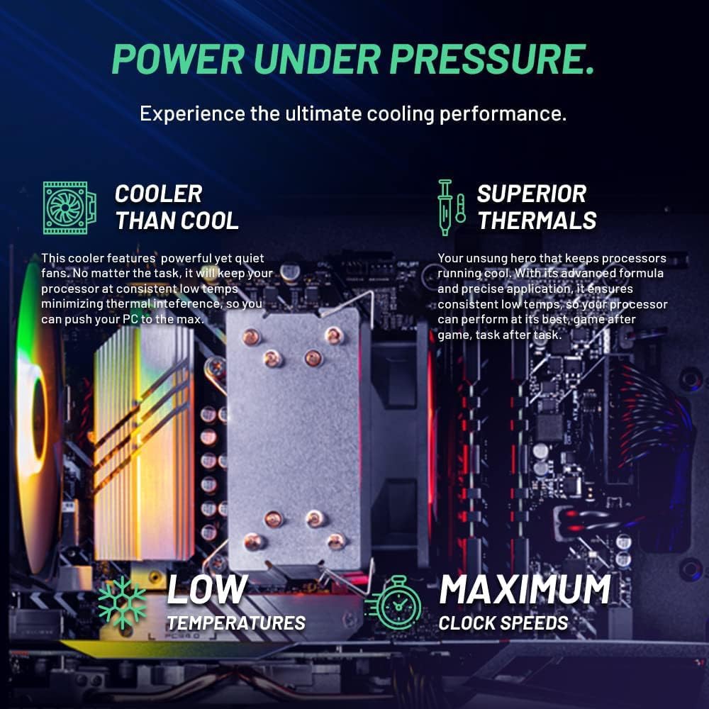 Skytech Gaming Nebula Desktop PC, Ryzen 5 5500 3.6 GHz (4.2GHz), AMD RX 9060XT 8GB, 1TB NVMe SSD, 16GB DDR4 RAM 3200, 650W Gold PSU, Wi - Fi, Win 11 - The Cozy Corner