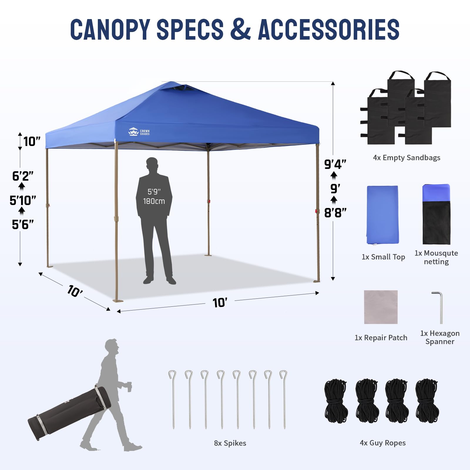 CROWN SHADES 13x13 Pop Up Gazebo, Canopy Tent, Gazebos on Clearance - Outdoor Gazebo for Backyard & Patio Furniture - Carpa Pop Up Tent with Wheeled STO - N - Go Cover Bag (Beige & Coffee) - The Cozy Corner
