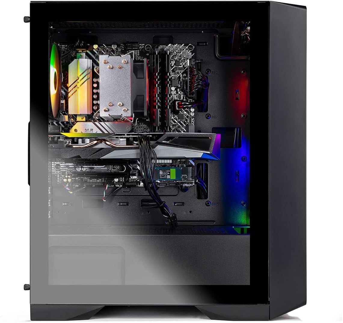 Skytech Gaming Nebula Desktop PC, Ryzen 5 5500 3.6 GHz (4.2GHz), AMD RX 9060XT 8GB, 1TB NVMe SSD, 16GB DDR4 RAM 3200, 650W Gold PSU, Wi - Fi, Win 11 - The Cozy Corner