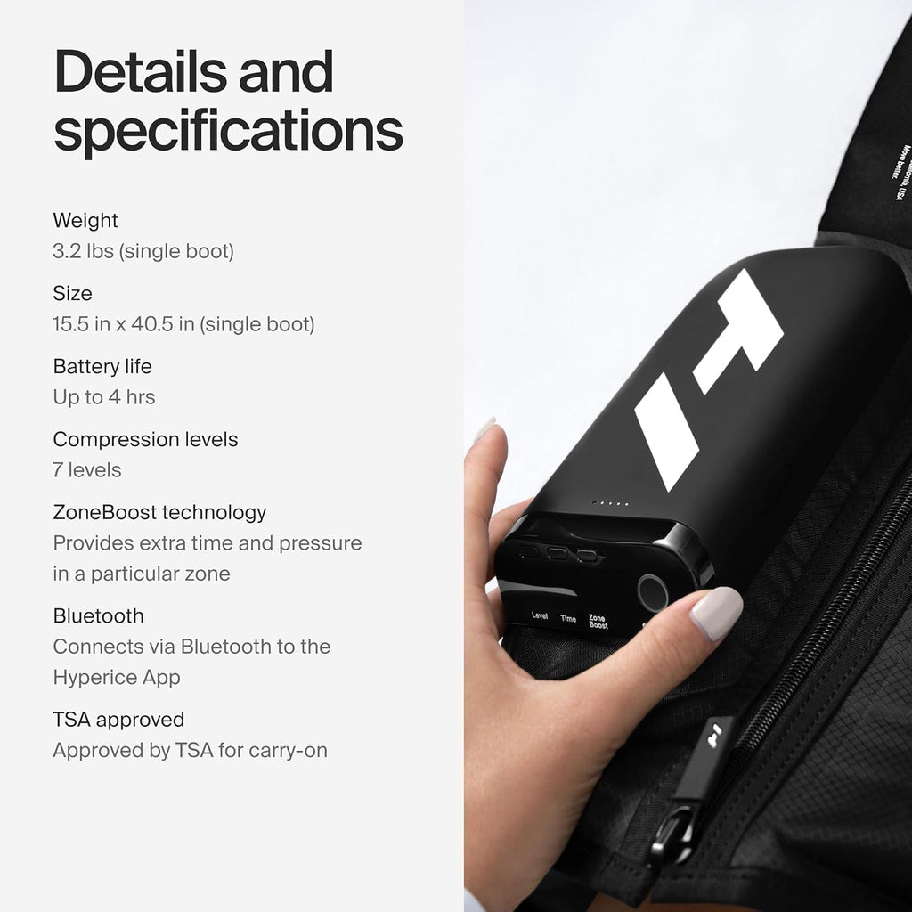 Hyperice Normatec Elite Legs Size Standard - Dynamic Air Compression Massage - Helps Increase Circulation in Legs, Reduces Muscle Pain and Aches and Improves Recovery Time Post - Workout - The Cozy Corner