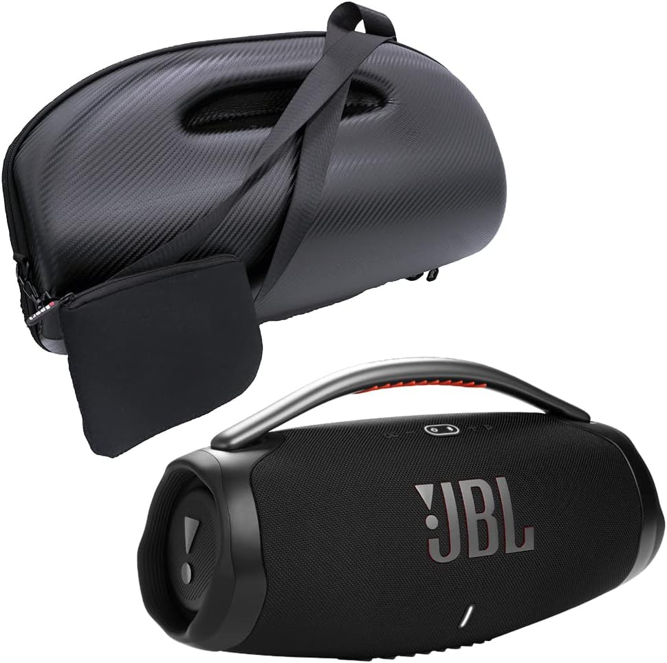 JBL Boombox 3 Black Portable Bluetooth Speaker with Massive Sound, Deepest Bass, IPX7 Waterproof, 24H Playtime, PartyBoost - The Cozy Corner