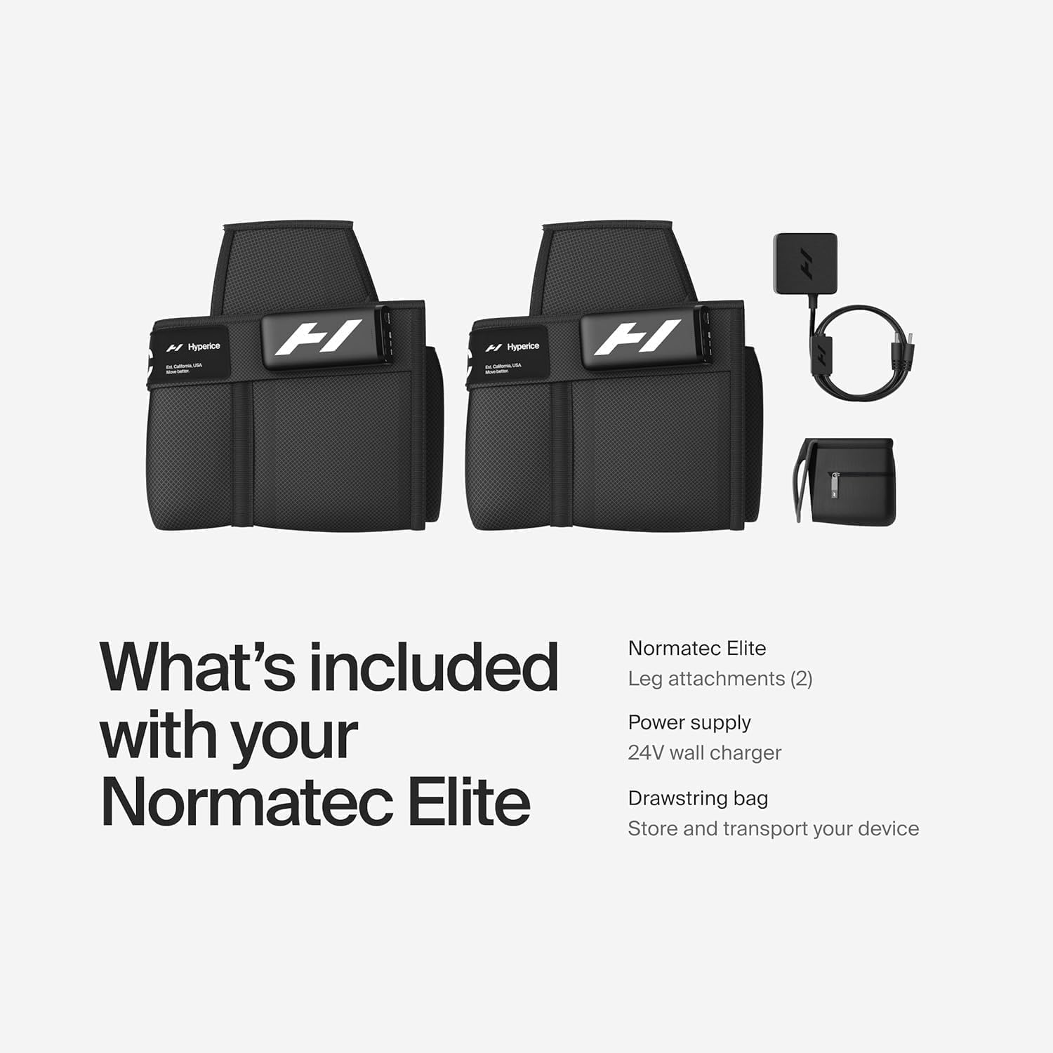 Hyperice Normatec Elite Legs Size Standard - Dynamic Air Compression Massage - Helps Increase Circulation in Legs, Reduces Muscle Pain and Aches and Improves Recovery Time Post - Workout - The Cozy Corner