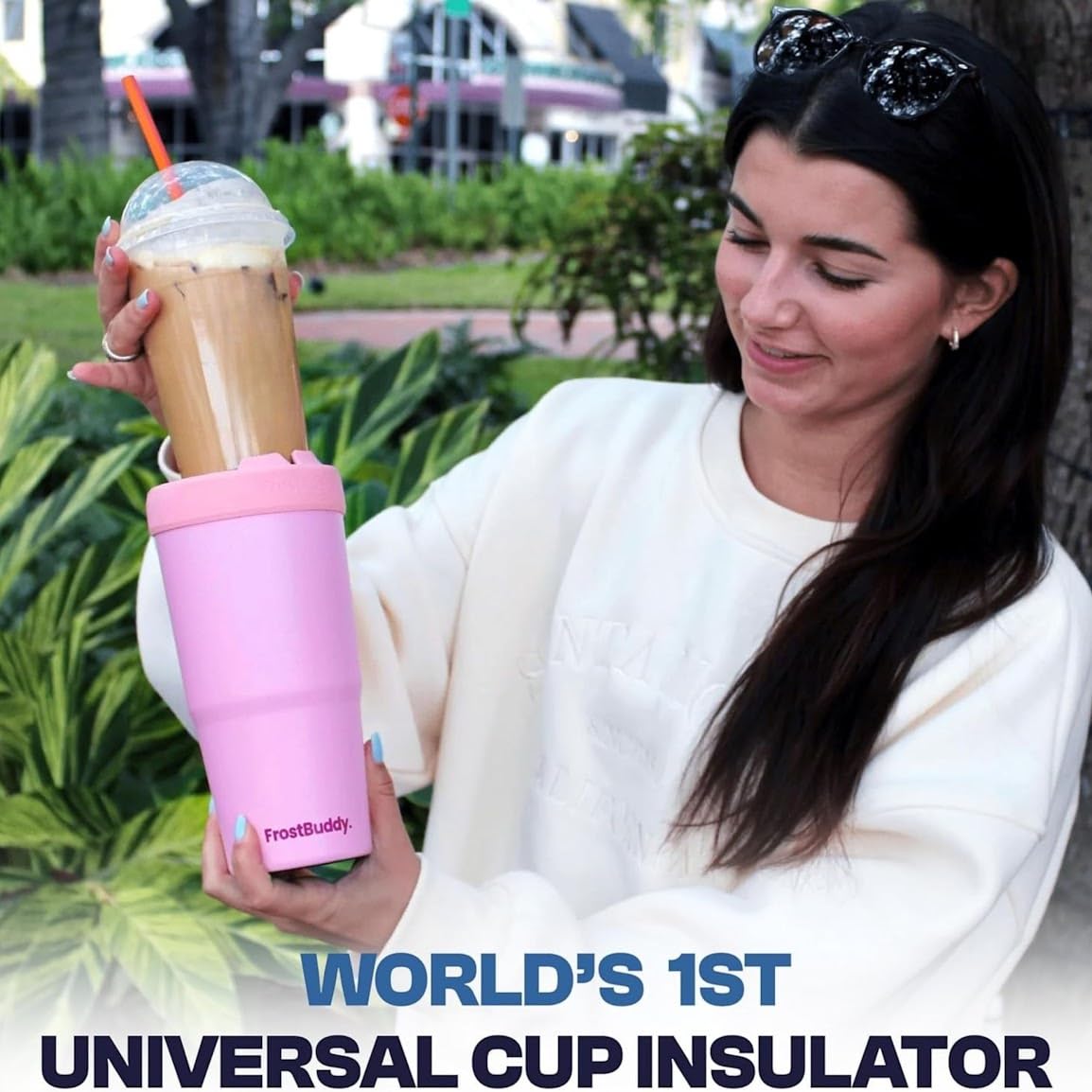 Frost Buddy Togo Buddy 30 oz Stainless Steel Vacuum Insulated Tumbler To Go Coffee Cup – Iced Coffee Cups, Iced Coffee Sleeve, Travel Mug, Thermal Cup for Hot & Cold Drinks, Dunkin Cup (Ice Cream) - The Cozy Corner