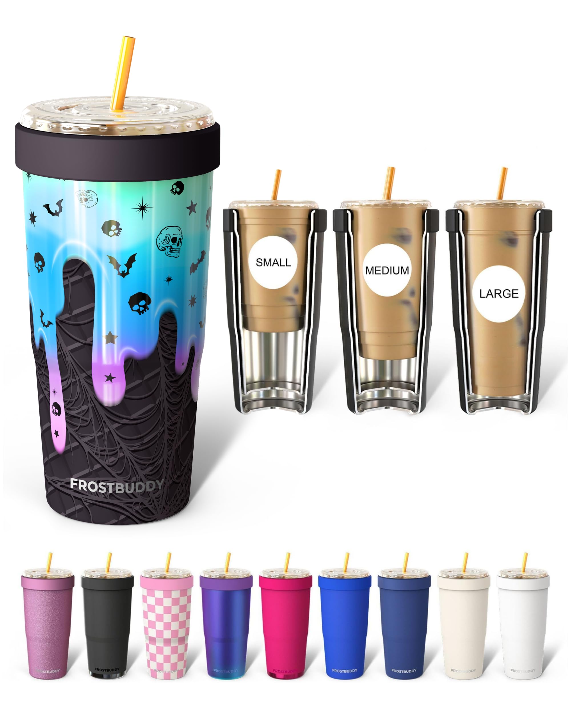 Frost Buddy Togo Buddy 30 oz Stainless Steel Vacuum Insulated Tumbler To Go Coffee Cup – Iced Coffee Cups, Iced Coffee Sleeve, Travel Mug, Thermal Cup for Hot & Cold Drinks, Dunkin Cup (Ice Cream) - The Cozy Corner