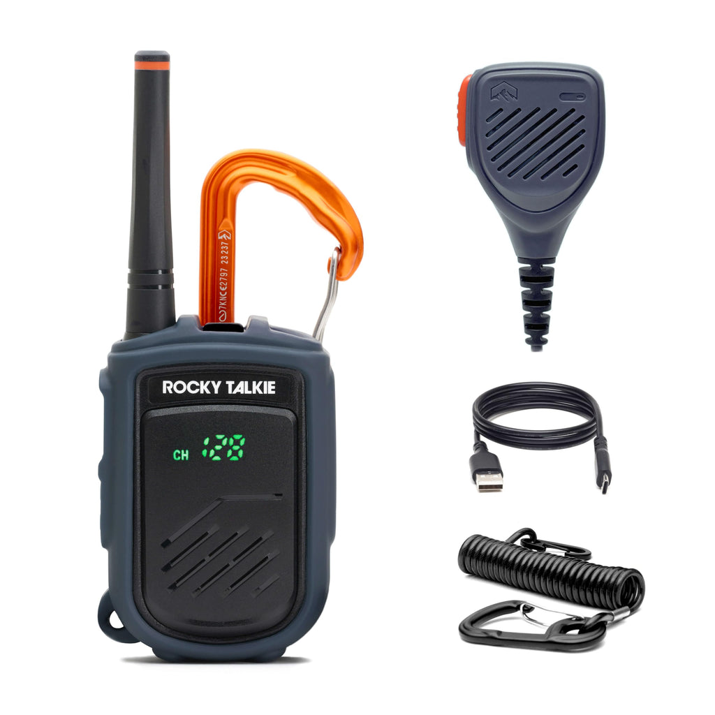 Rocky Talkie Mountain Radio - Long Range Walkie Talkie, FRS Handheld Radio, 4 Day Battery Life, Max Durability, 2 Pack - The Cozy Corner