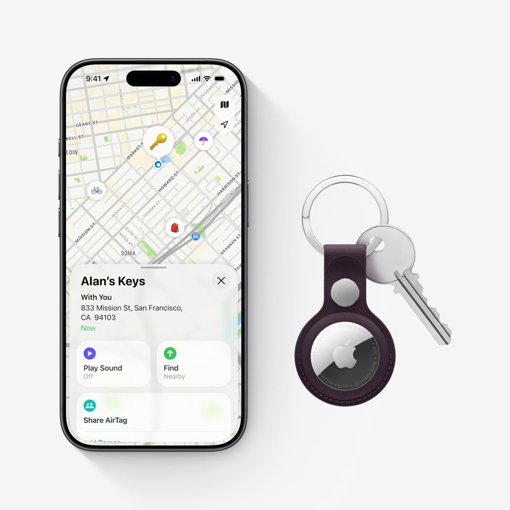 Apple AirTag (2nd Generation): Tracker for Keychain, Wallet, and More; Locator with Sound; Simple One - Tap Setup with iPhone or iPad; Key Finder with up to 1.5X Precision Finding Range* - The Cozy Corner