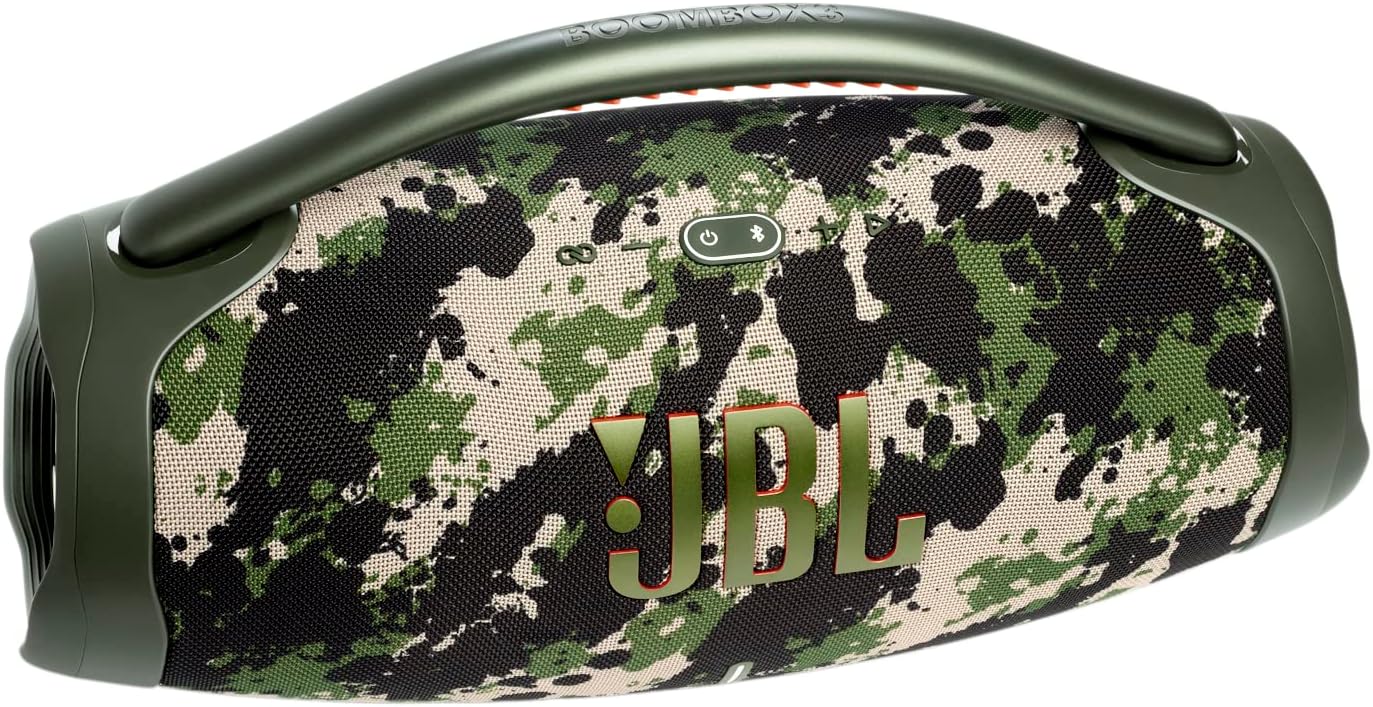JBL Boombox 3 Black Portable Bluetooth Speaker with Massive Sound, Deepest Bass, IPX7 Waterproof, 24H Playtime, PartyBoost - The Cozy Corner