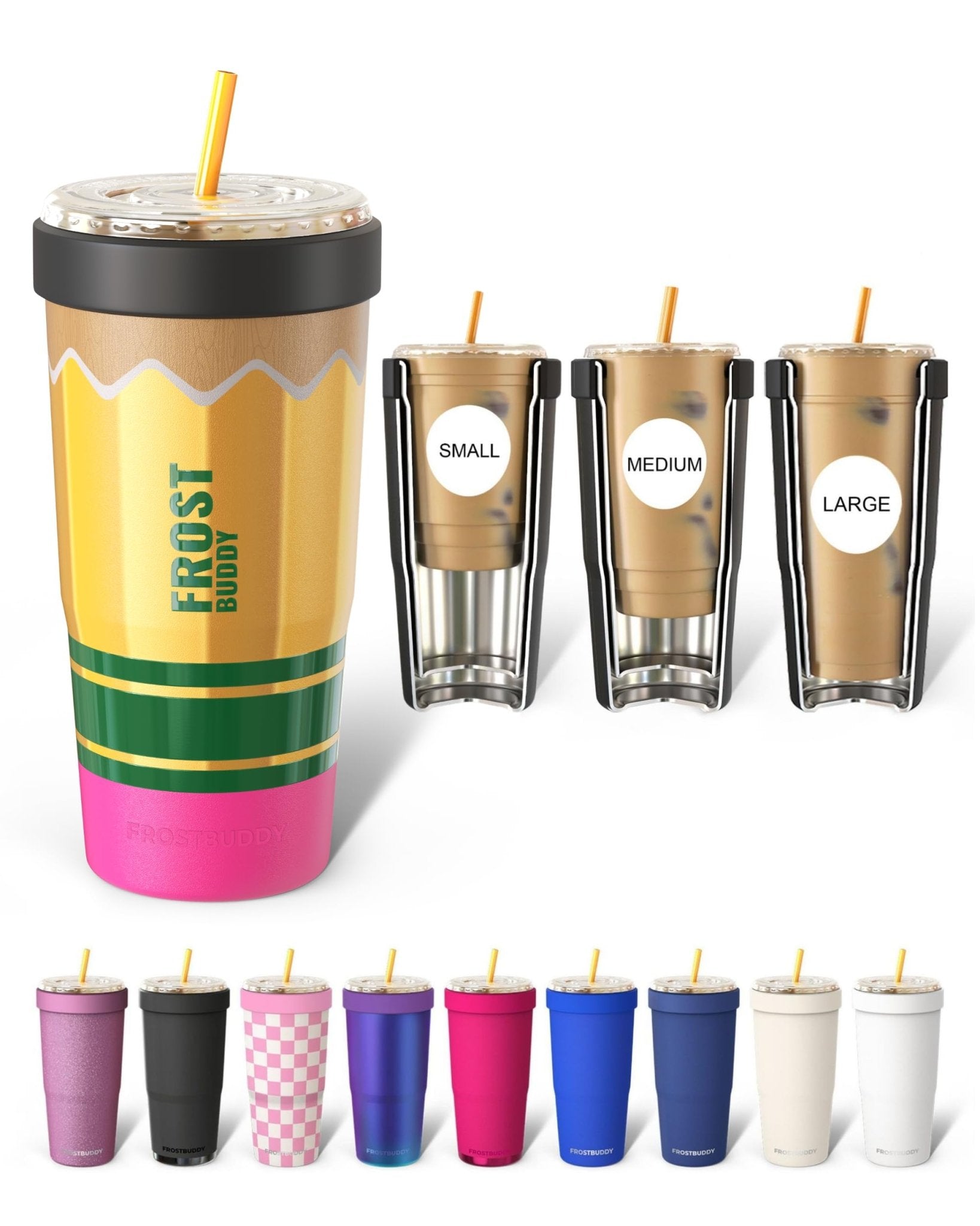 Frost Buddy Togo Buddy 30 oz Stainless Steel Vacuum Insulated Tumbler To Go Coffee Cup – Iced Coffee Cups, Iced Coffee Sleeve, Travel Mug, Thermal Cup for Hot & Cold Drinks, Dunkin Cup (Ice Cream) - The Cozy Corner