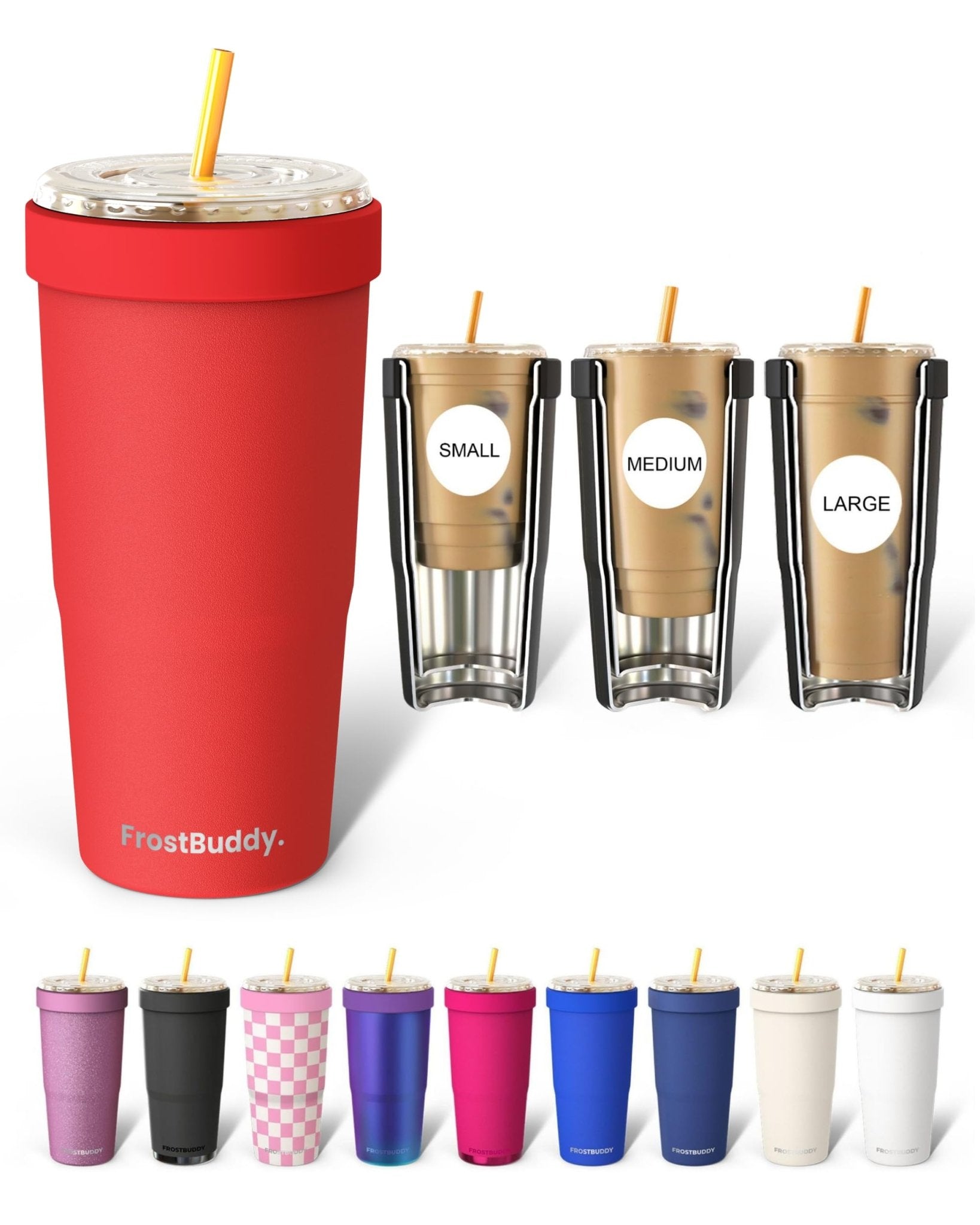 Frost Buddy Togo Buddy 30 oz Stainless Steel Vacuum Insulated Tumbler To Go Coffee Cup – Iced Coffee Cups, Iced Coffee Sleeve, Travel Mug, Thermal Cup for Hot & Cold Drinks, Dunkin Cup (Ice Cream) - The Cozy Corner