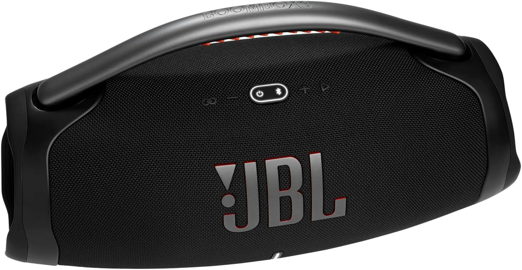 JBL Boombox 3 Black Portable Bluetooth Speaker with Massive Sound, Deepest Bass, IPX7 Waterproof, 24H Playtime, PartyBoost - The Cozy Corner