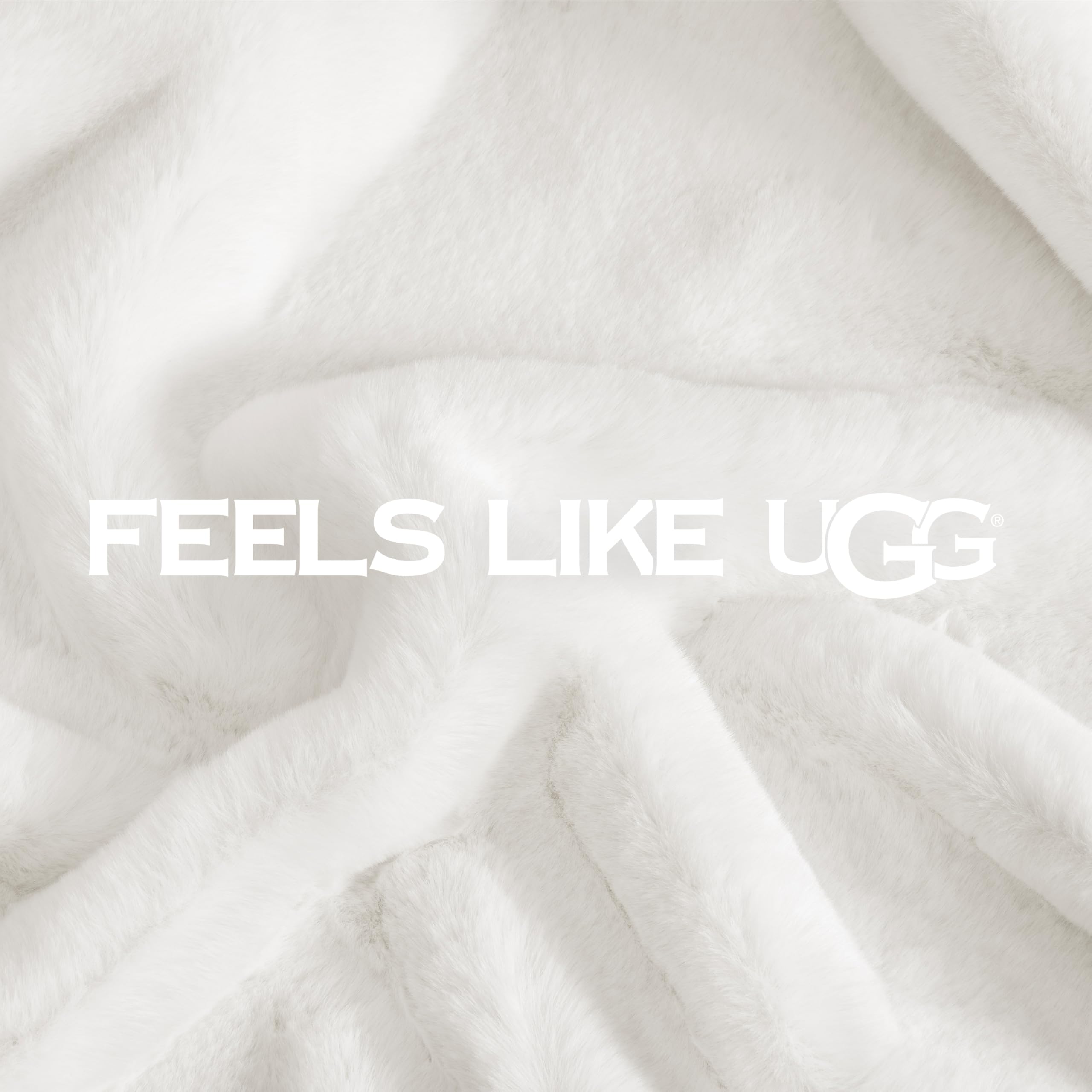 UGG Euphoria Faux Fur Throw Blanket, Oversized Soft Throw for Couch or Bed, Luxury Room Decor, Giftable Fuzzy Blankets, Machine Washable, 50 - inch x 70 - inch, Chambray Blue Grey - The Cozy Corner
