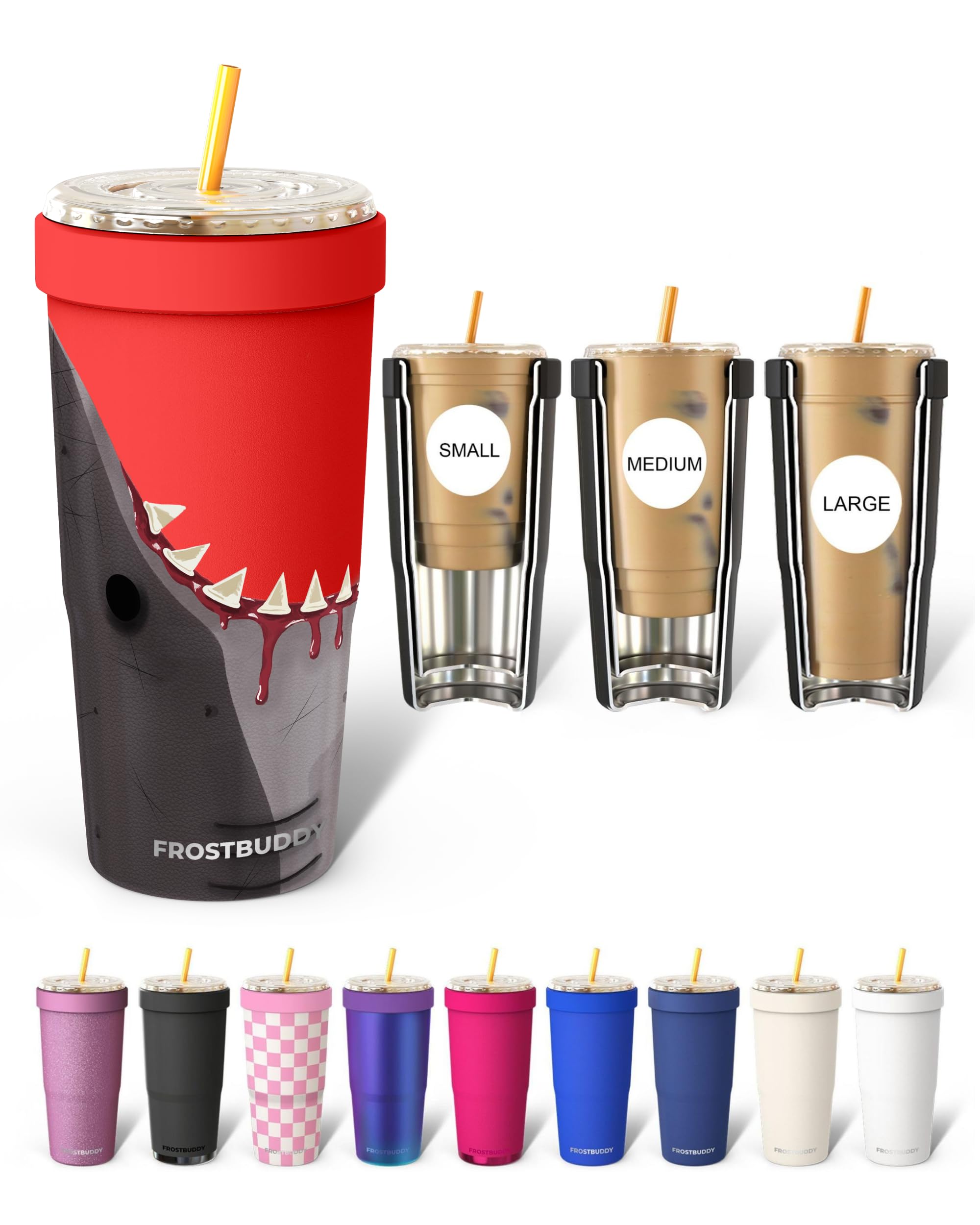 Frost Buddy Togo Buddy 30 oz Stainless Steel Vacuum Insulated Tumbler To Go Coffee Cup – Iced Coffee Cups, Iced Coffee Sleeve, Travel Mug, Thermal Cup for Hot & Cold Drinks, Dunkin Cup (Ice Cream) - The Cozy Corner