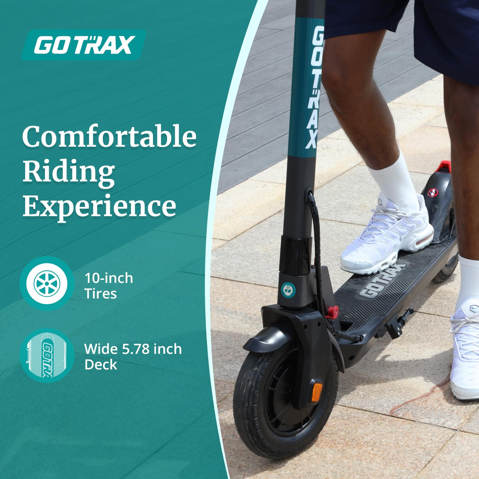 Gotrax XR ELITE MAX Electric Scooter,10" Big Tires, Max 18 Miles Range 20Mph Speed Power by 350W Motor Long Life Battery, Large Digital Display and Cruise Control Foldable Commuter EScooter for Adults - The Cozy Corner