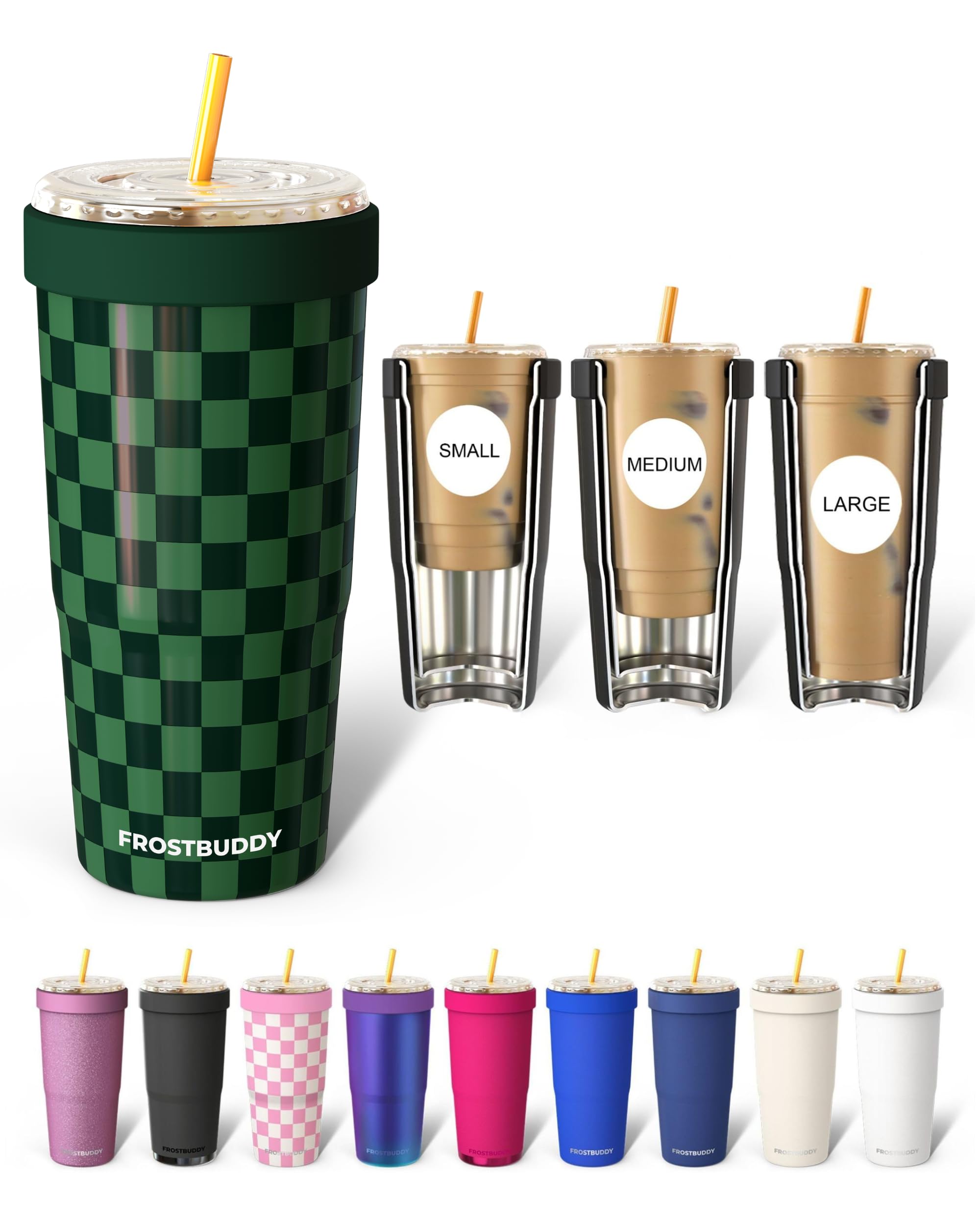 Frost Buddy Togo Buddy 30 oz Stainless Steel Vacuum Insulated Tumbler To Go Coffee Cup – Iced Coffee Cups, Iced Coffee Sleeve, Travel Mug, Thermal Cup for Hot & Cold Drinks, Dunkin Cup (Ice Cream) - The Cozy Corner