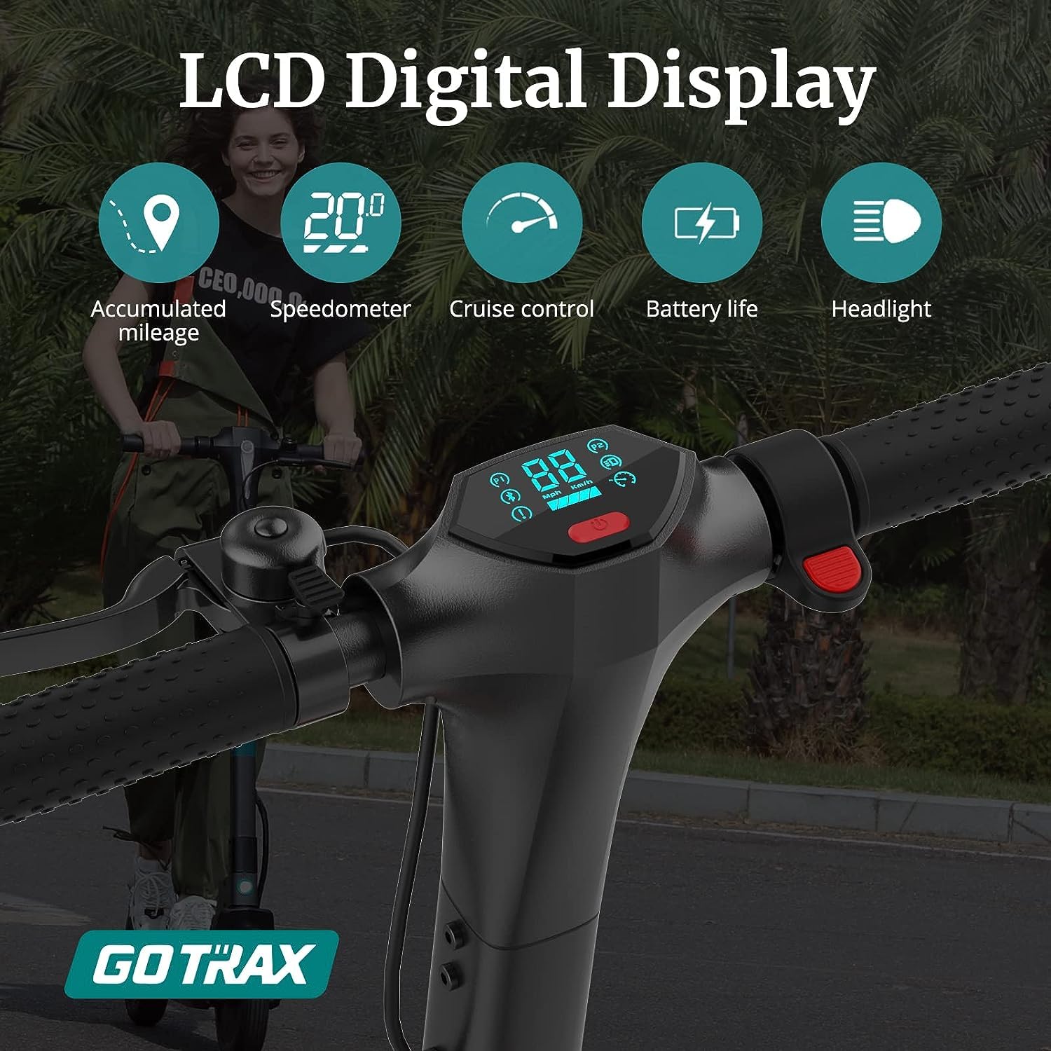 Gotrax XR ELITE MAX Electric Scooter,10" Big Tires, Max 18 Miles Range 20Mph Speed Power by 350W Motor Long Life Battery, Large Digital Display and Cruise Control Foldable Commuter EScooter for Adults - The Cozy Corner