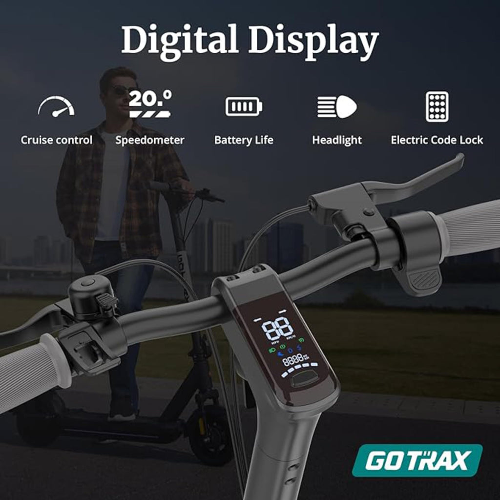 Gotrax XR ELITE MAX Electric Scooter,10" Big Tires, Max 18 Miles Range 20Mph Speed Power by 350W Motor Long Life Battery, Large Digital Display and Cruise Control Foldable Commuter EScooter for Adults - The Cozy Corner