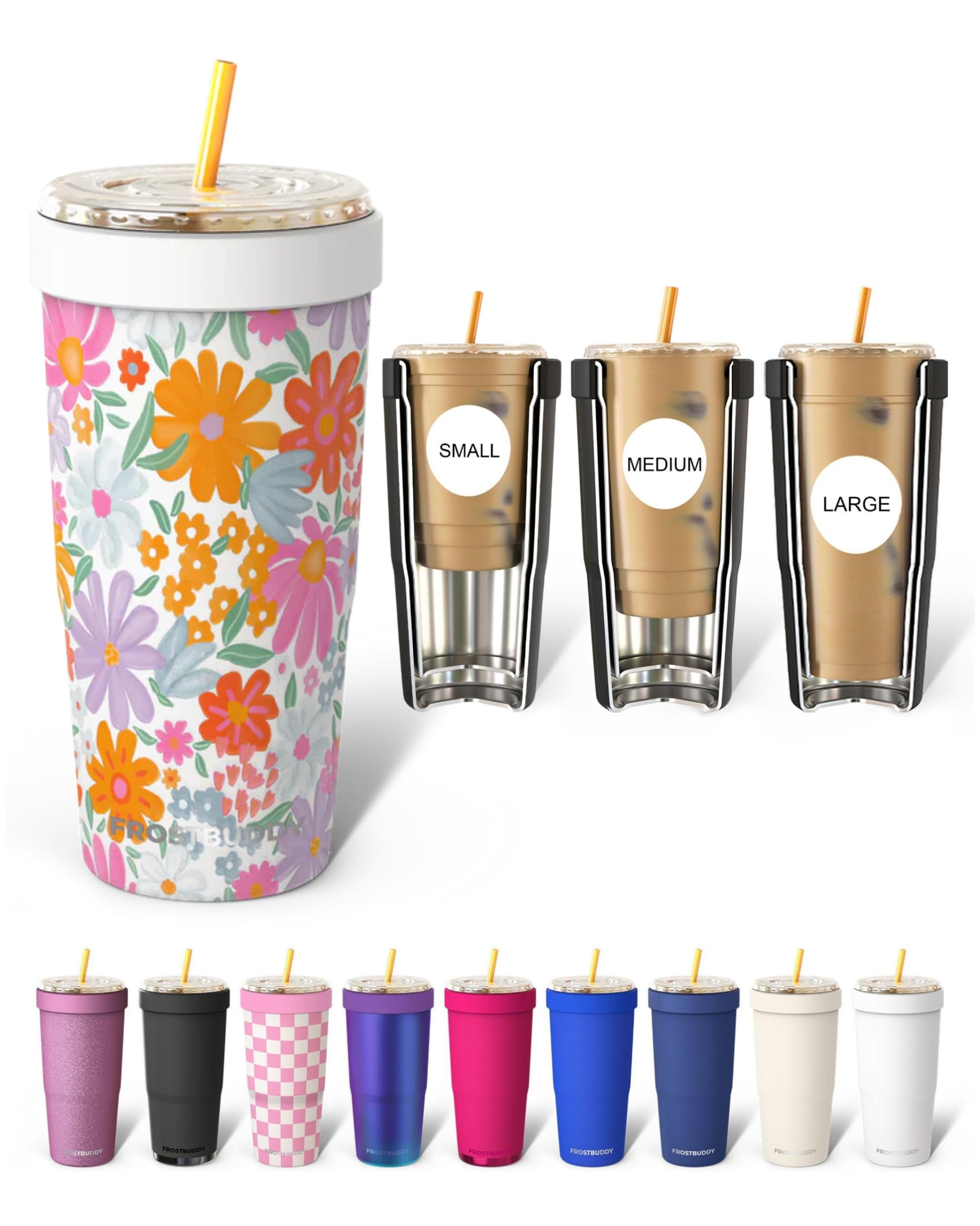 Frost Buddy Togo Buddy 30 oz Stainless Steel Vacuum Insulated Tumbler To Go Coffee Cup – Iced Coffee Cups, Iced Coffee Sleeve, Travel Mug, Thermal Cup for Hot & Cold Drinks, Dunkin Cup (Ice Cream) - The Cozy Corner
