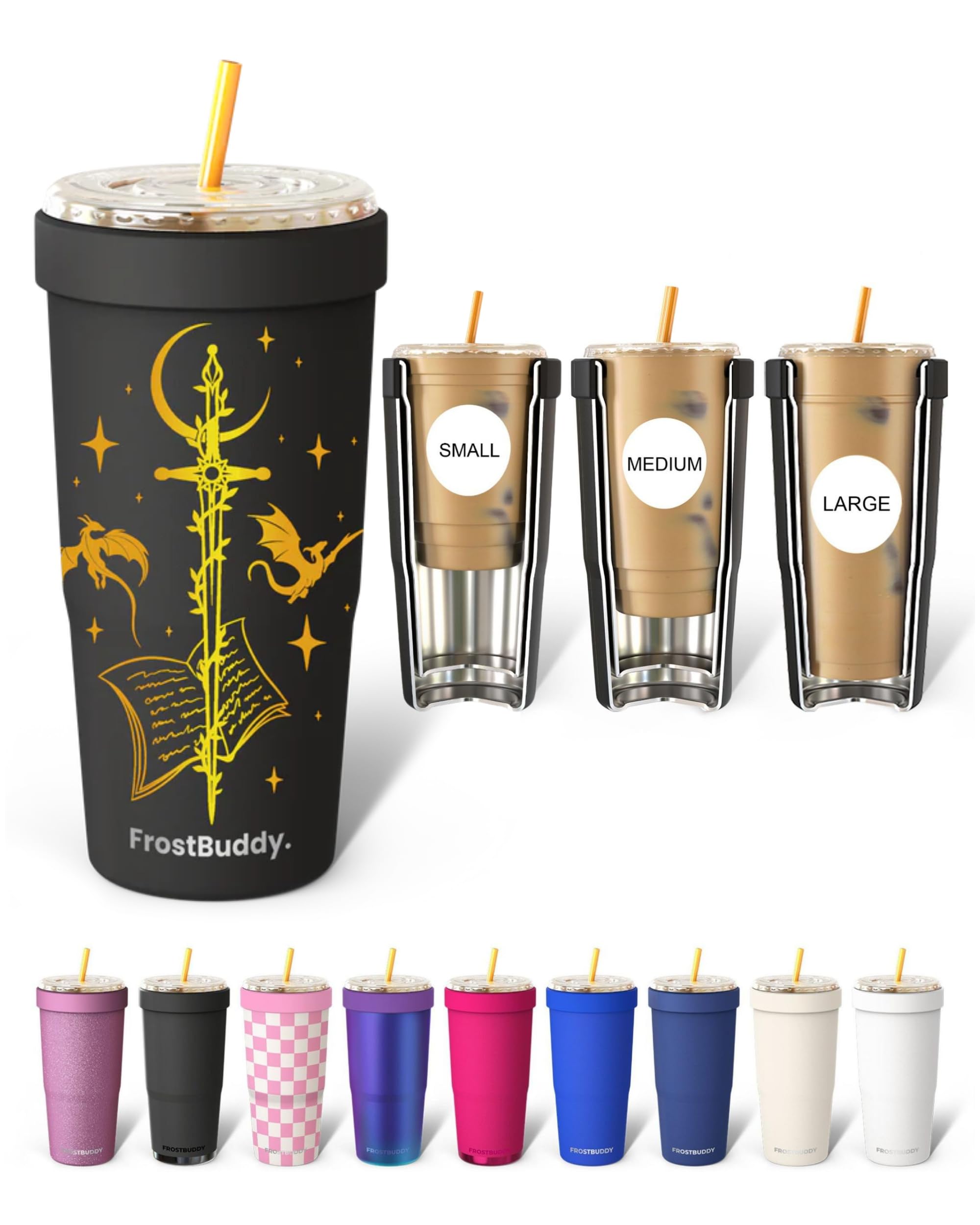 Frost Buddy Togo Buddy 30 oz Stainless Steel Vacuum Insulated Tumbler To Go Coffee Cup – Iced Coffee Cups, Iced Coffee Sleeve, Travel Mug, Thermal Cup for Hot & Cold Drinks, Dunkin Cup (Ice Cream) - The Cozy Corner