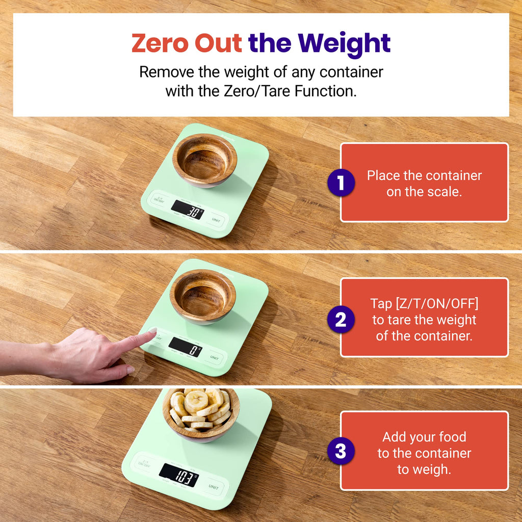 Etekcity Food Kitchen Scale, Digital Grams and Ounces for Weight Loss, Baking, Cooking, Keto and Meal Prep, LCD Display, Medium, 304 Stainless Steel - The Cozy Corner