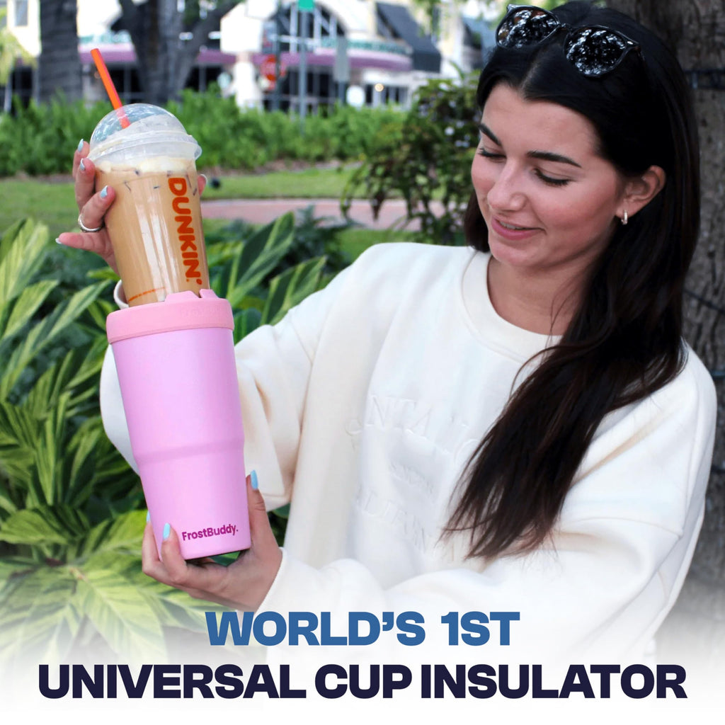 Frost Buddy Togo Buddy 30 oz Stainless Steel Vacuum Insulated Tumbler To Go Coffee Cup – Iced Coffee Cups, Iced Coffee Sleeve, Travel Mug, Thermal Cup for Hot & Cold Drinks, Dunkin Cup (Ice Cream) - The Cozy Corner