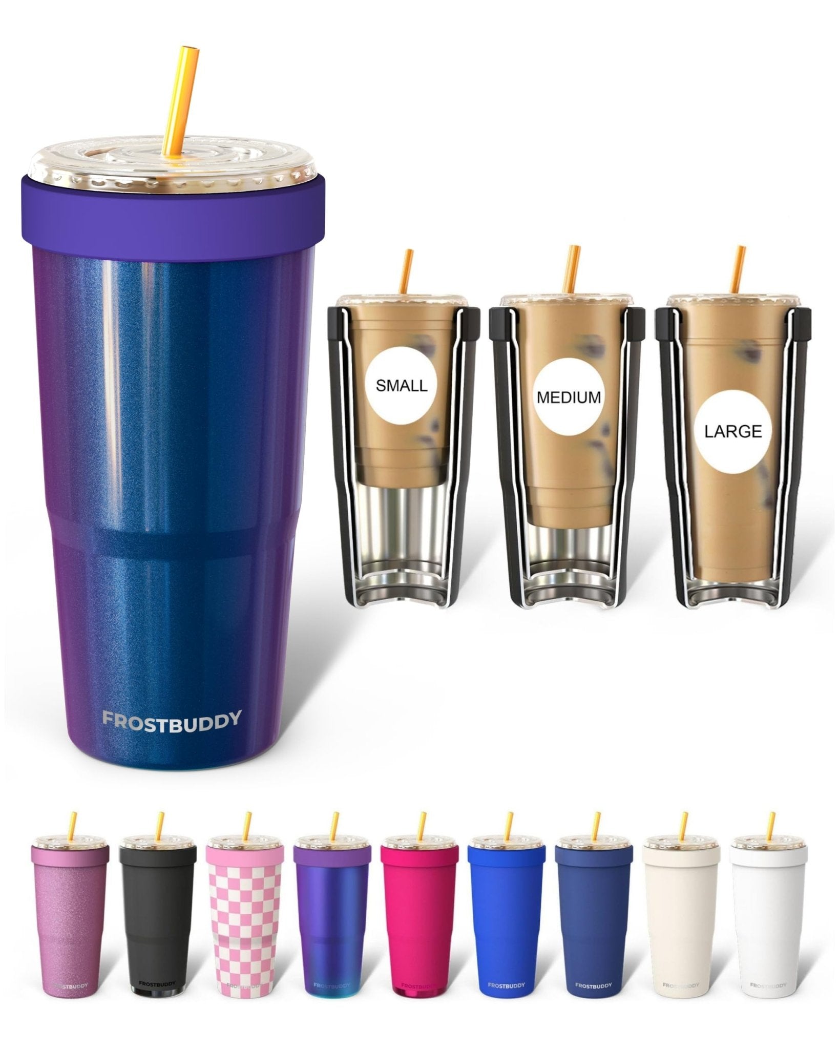 Frost Buddy Togo Buddy 30 oz Stainless Steel Vacuum Insulated Tumbler To Go Coffee Cup – Iced Coffee Cups, Iced Coffee Sleeve, Travel Mug, Thermal Cup for Hot & Cold Drinks, Dunkin Cup (Ice Cream) - The Cozy Corner
