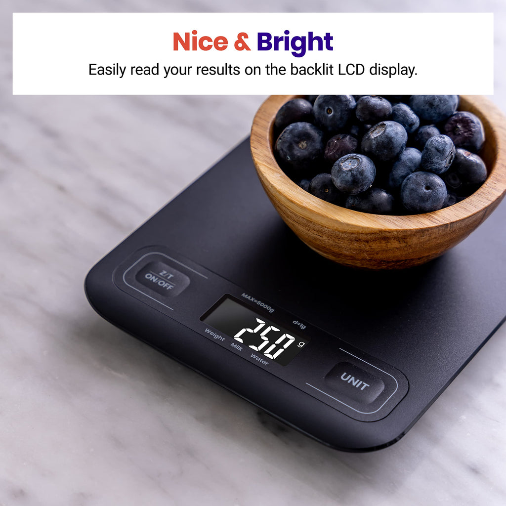 Etekcity Food Kitchen Scale, Digital Grams and Ounces for Weight Loss, Baking, Cooking, Keto and Meal Prep, LCD Display, Medium, 304 Stainless Steel - The Cozy Corner