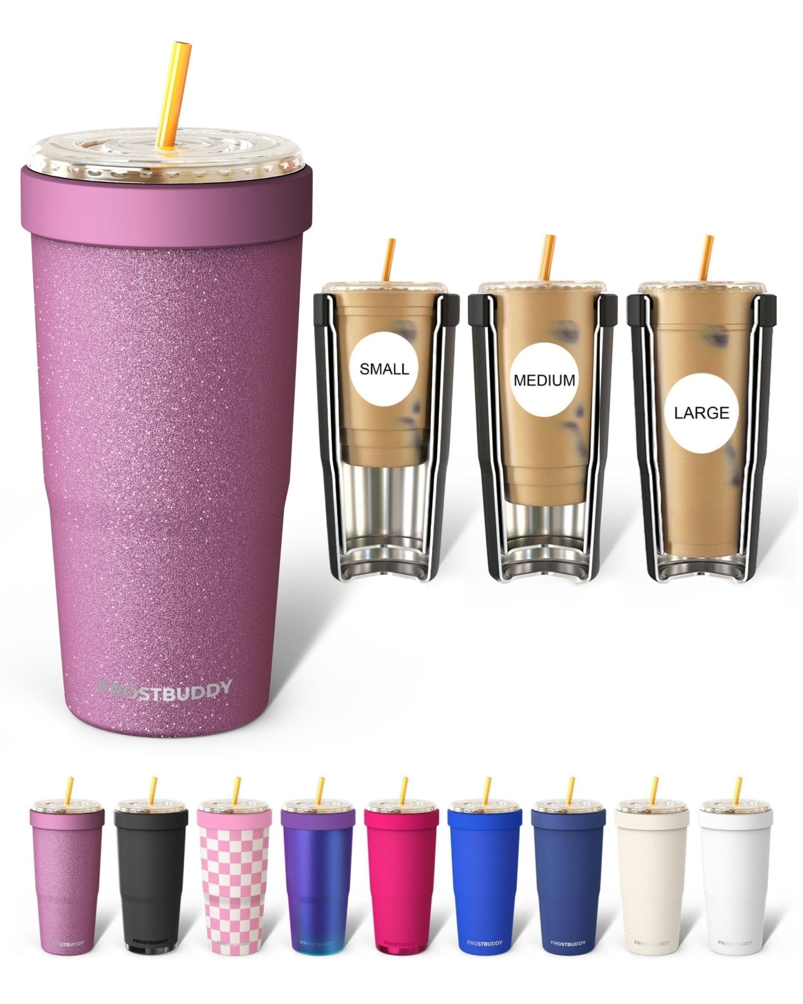 Frost Buddy Togo Buddy 30 oz Stainless Steel Vacuum Insulated Tumbler To Go Coffee Cup – Iced Coffee Cups, Iced Coffee Sleeve, Travel Mug, Thermal Cup for Hot & Cold Drinks, Dunkin Cup (Ice Cream) - The Cozy Corner