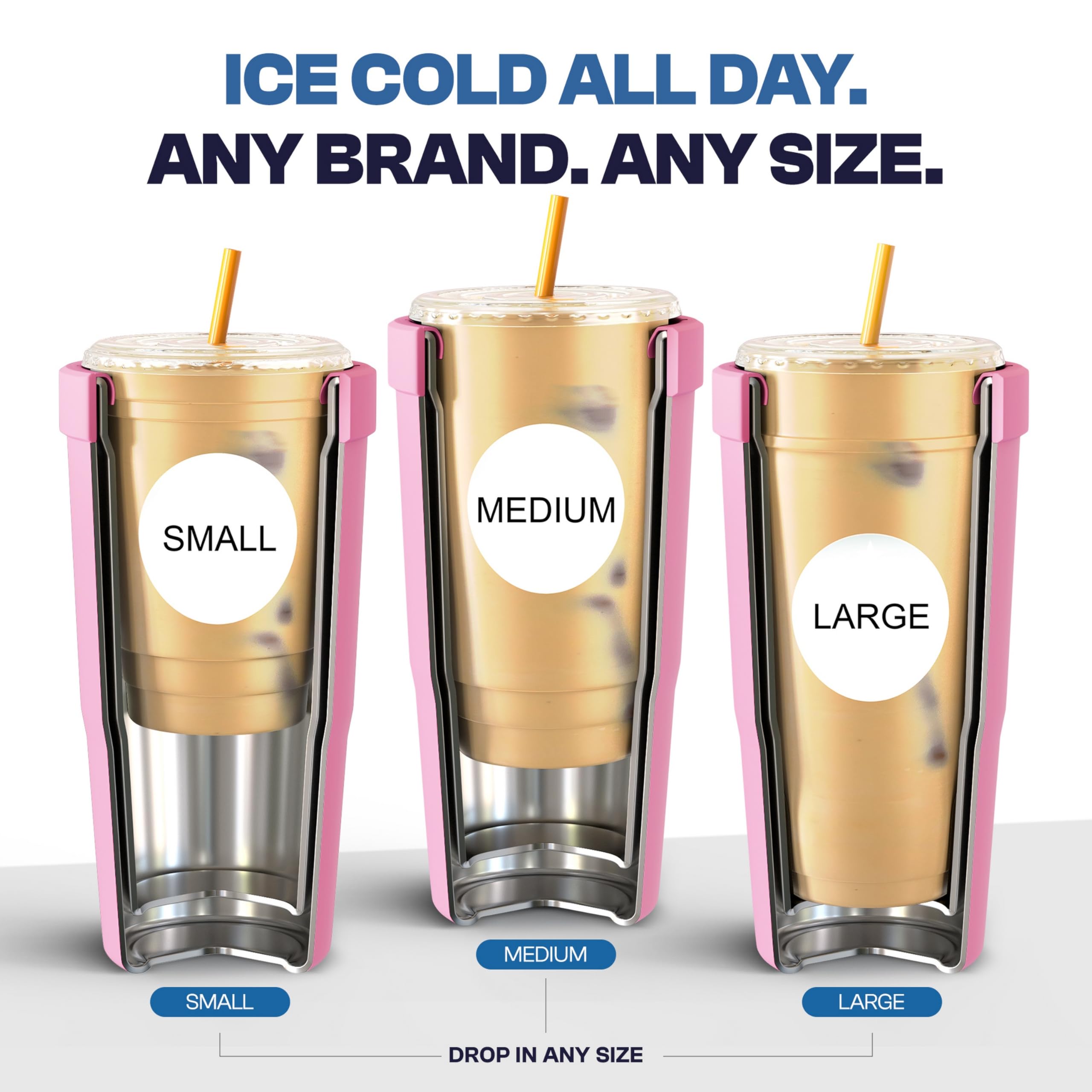 Frost Buddy Togo Buddy 30 oz Stainless Steel Vacuum Insulated Tumbler To Go Coffee Cup – Iced Coffee Cups, Iced Coffee Sleeve, Travel Mug, Thermal Cup for Hot & Cold Drinks, Dunkin Cup (Ice Cream) - The Cozy Corner