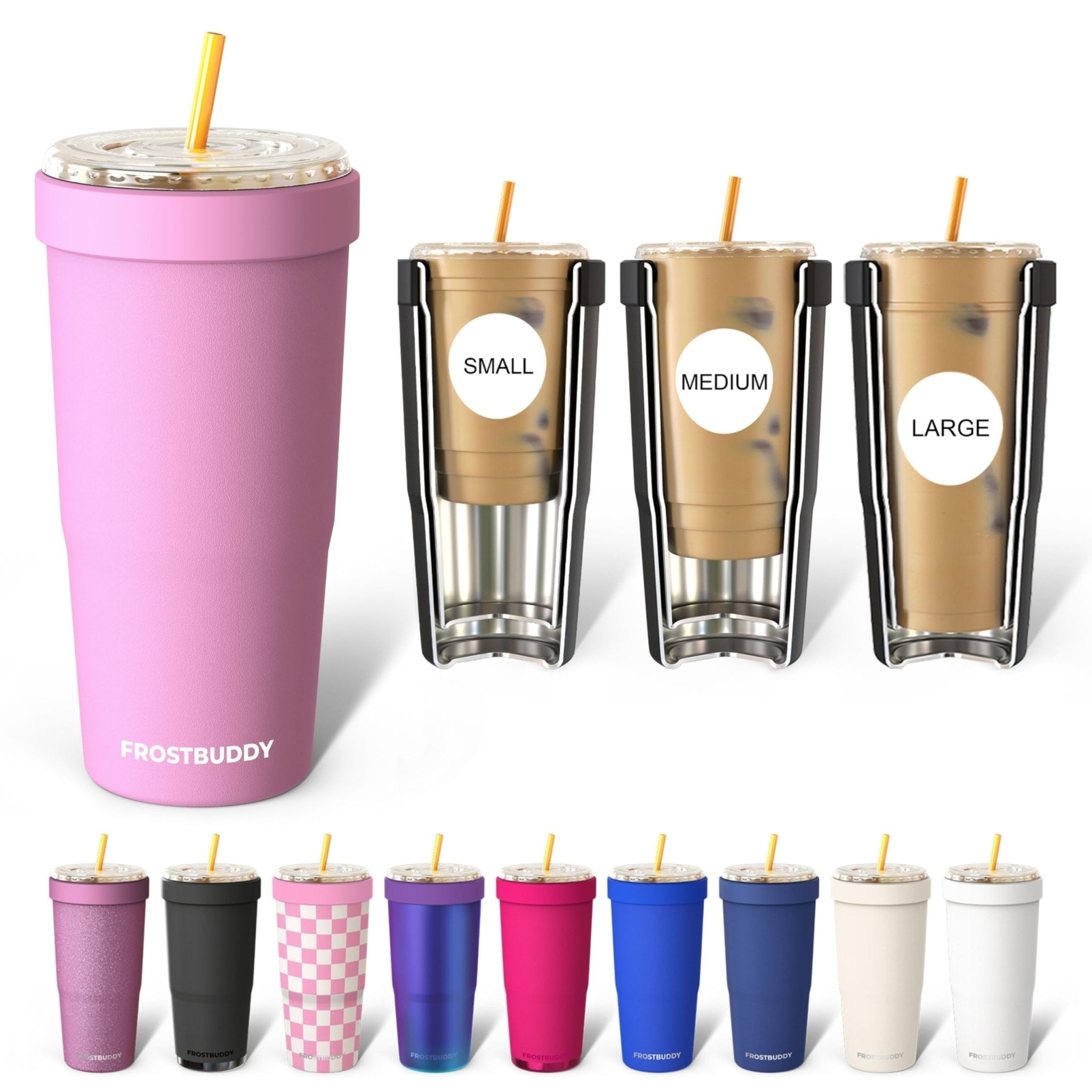 Frost Buddy Togo Buddy 30 oz Stainless Steel Vacuum Insulated Tumbler To Go Coffee Cup – Iced Coffee Cups, Iced Coffee Sleeve, Travel Mug, Thermal Cup for Hot & Cold Drinks, Dunkin Cup (Ice Cream) - The Cozy Corner