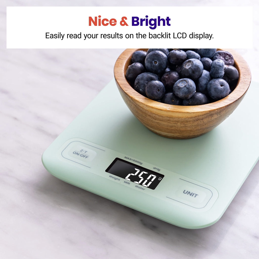 Etekcity Food Kitchen Scale, Digital Grams and Ounces for Weight Loss, Baking, Cooking, Keto and Meal Prep, LCD Display, Medium, 304 Stainless Steel - The Cozy Corner