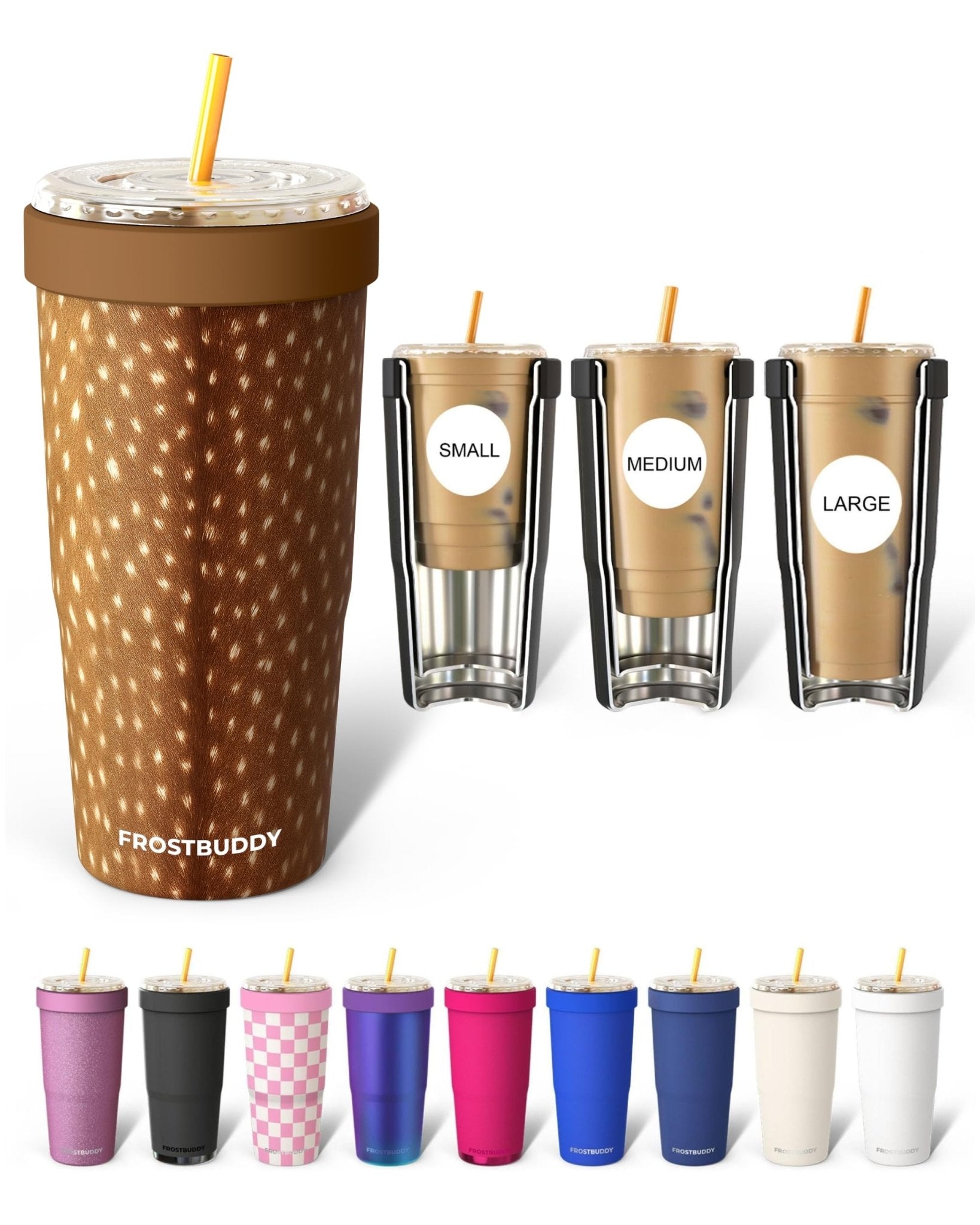 Frost Buddy Togo Buddy 30 oz Stainless Steel Vacuum Insulated Tumbler To Go Coffee Cup – Iced Coffee Cups, Iced Coffee Sleeve, Travel Mug, Thermal Cup for Hot & Cold Drinks, Dunkin Cup (Ice Cream) - The Cozy Corner