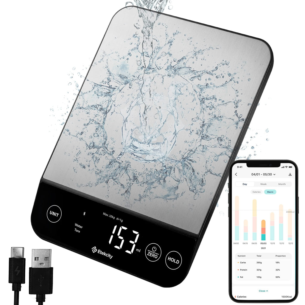 Etekcity Food Kitchen Scale, Digital Grams and Ounces for Weight Loss, Baking, Cooking, Keto and Meal Prep, LCD Display, Medium, 304 Stainless Steel - The Cozy Corner
