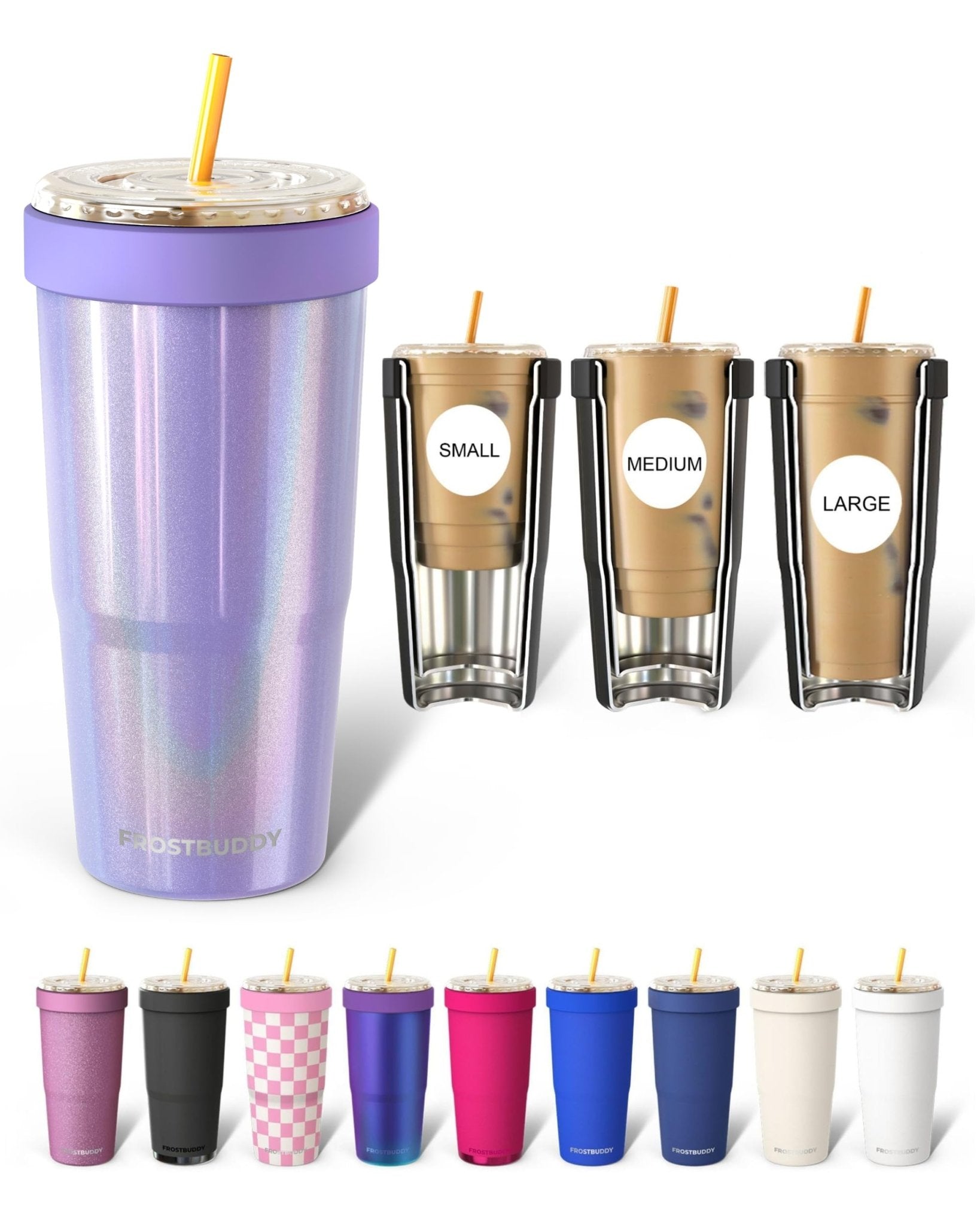 Frost Buddy Togo Buddy 30 oz Stainless Steel Vacuum Insulated Tumbler To Go Coffee Cup – Iced Coffee Cups, Iced Coffee Sleeve, Travel Mug, Thermal Cup for Hot & Cold Drinks, Dunkin Cup (Ice Cream) - The Cozy Corner