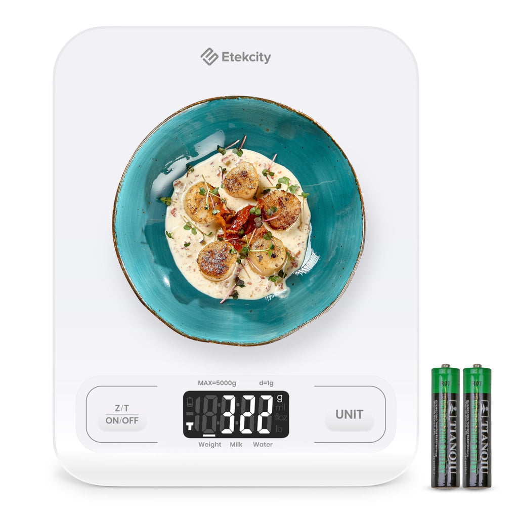 Etekcity Food Kitchen Scale, Digital Grams and Ounces for Weight Loss, Baking, Cooking, Keto and Meal Prep, LCD Display, Medium, 304 Stainless Steel - The Cozy Corner