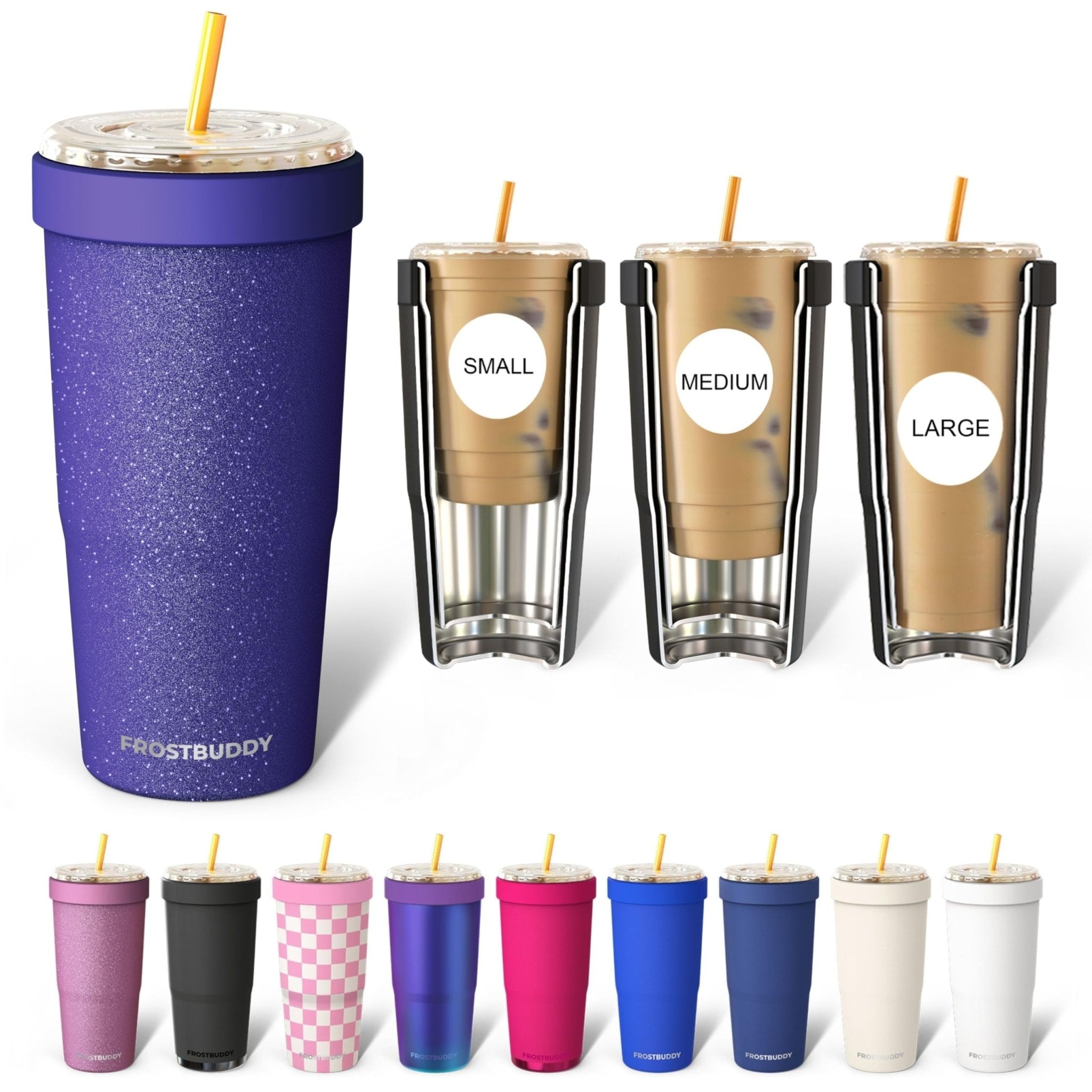 Frost Buddy Togo Buddy 30 oz Stainless Steel Vacuum Insulated Tumbler To Go Coffee Cup – Iced Coffee Cups, Iced Coffee Sleeve, Travel Mug, Thermal Cup for Hot & Cold Drinks, Dunkin Cup (Ice Cream) - The Cozy Corner
