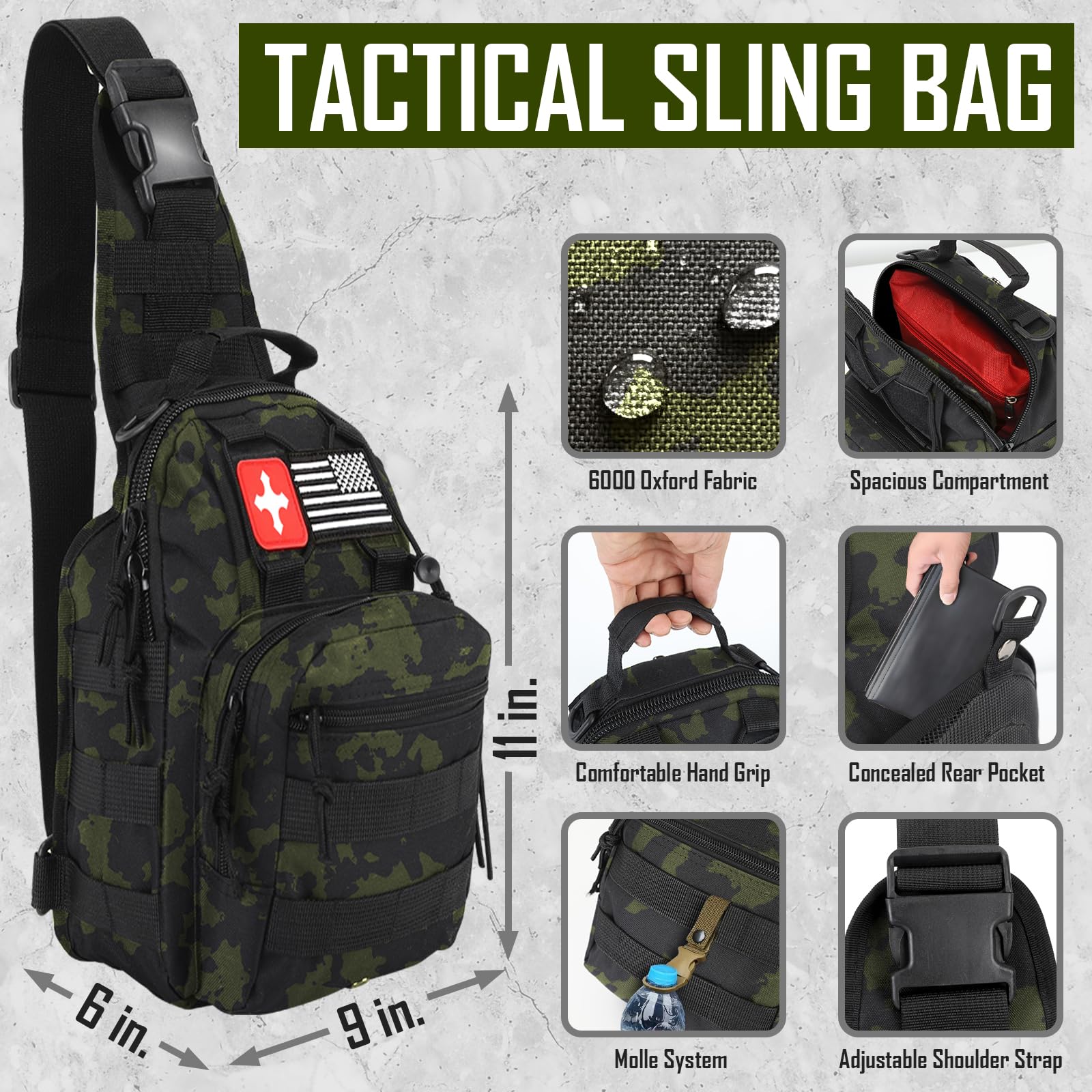 Survival Kit, 268 Pcs Emergency Survival Gear and Equipment Supplies with First Aid Kit, Camping Axe, Headlamp, Crossbody Bag for Camping Hiking, Hunting, Gift for Christmas Men, Dads, Black - The Cozy Corner