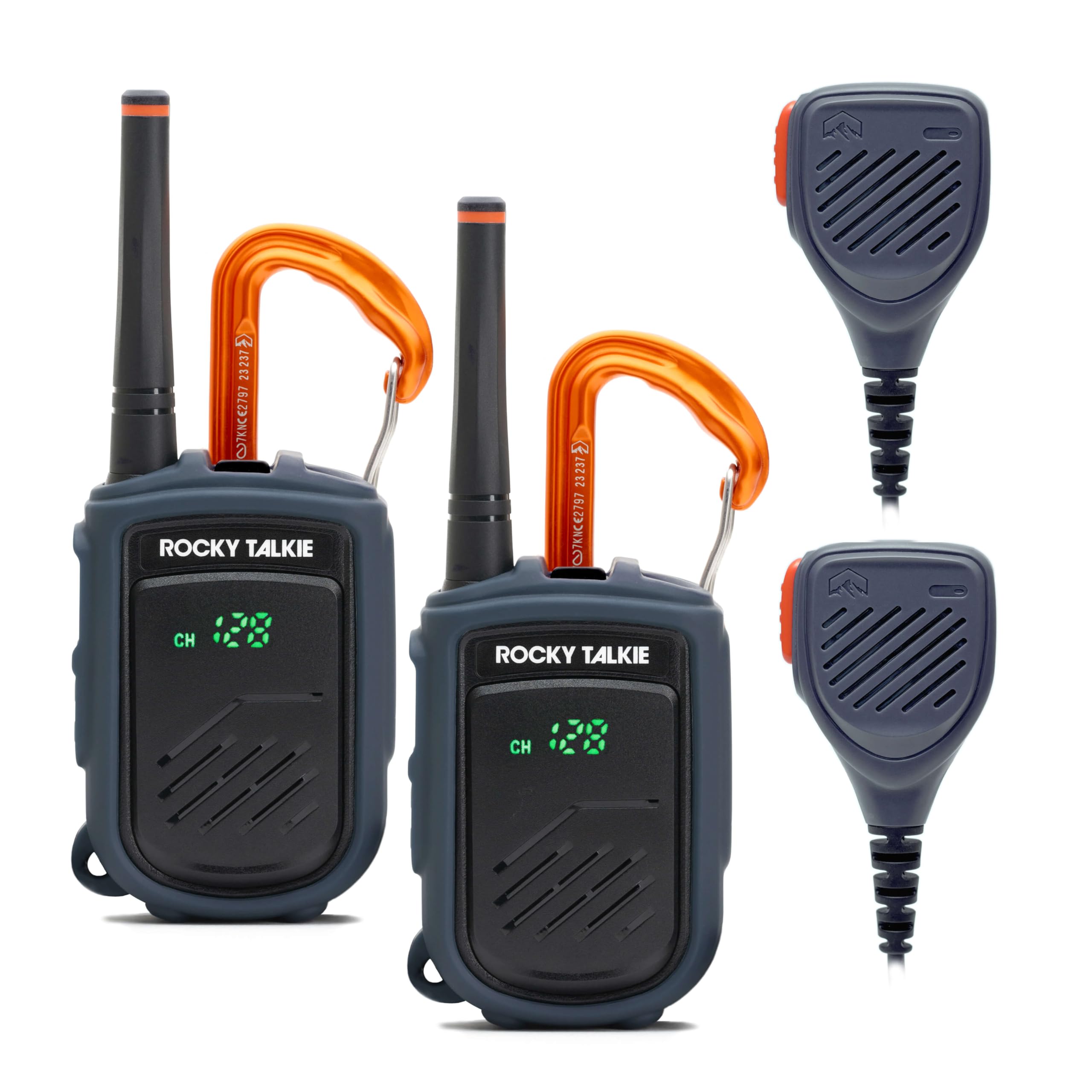 Rocky Talkie Mountain Radio - Long Range Walkie Talkie, FRS Handheld Radio, 4 Day Battery Life, Max Durability, 2 Pack - The Cozy Corner
