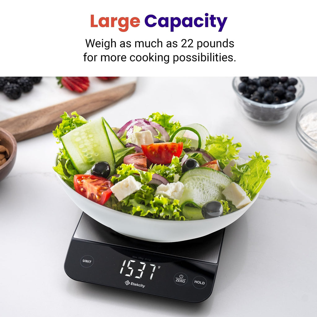 Etekcity Food Kitchen Scale, Digital Grams and Ounces for Weight Loss, Baking, Cooking, Keto and Meal Prep, LCD Display, Medium, 304 Stainless Steel - The Cozy Corner
