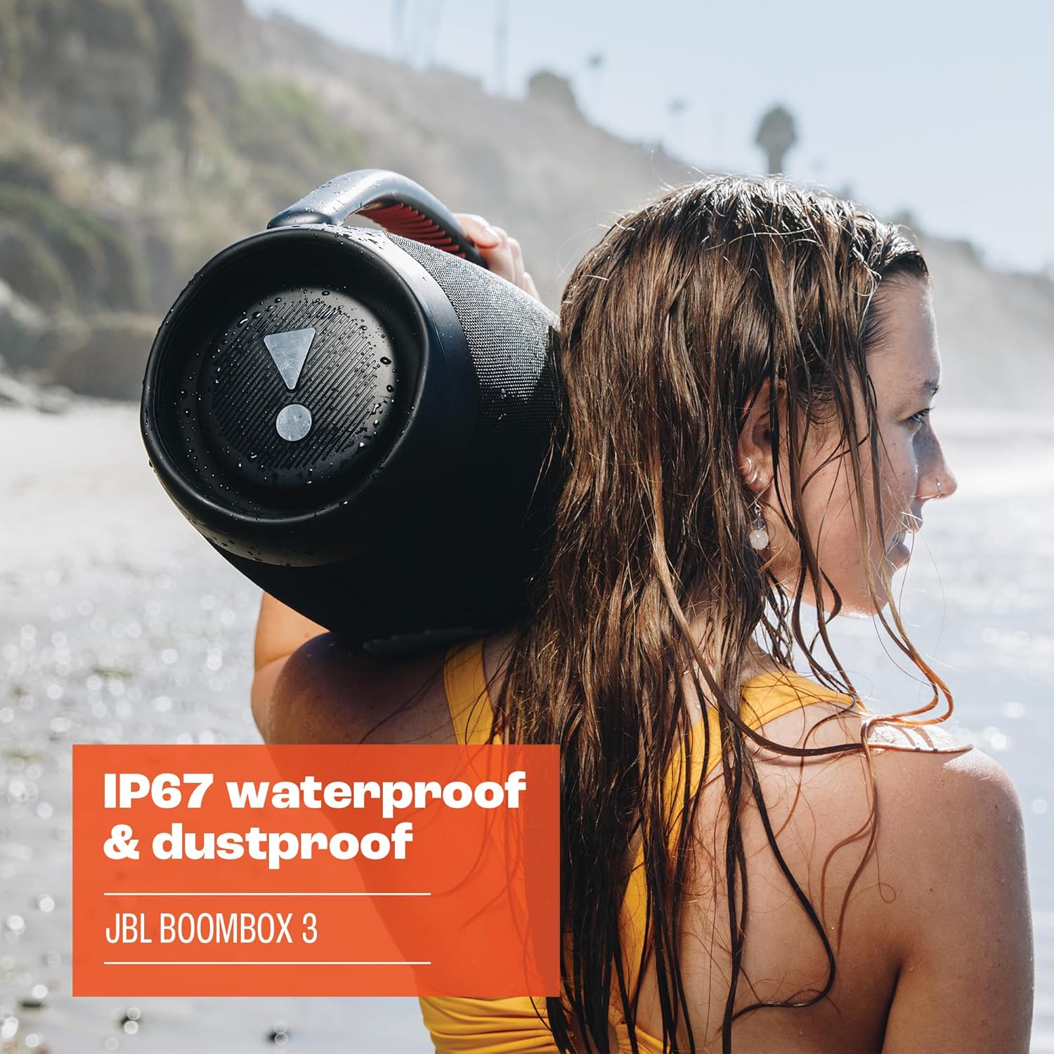 JBL Boombox 3 Black Portable Bluetooth Speaker with Massive Sound, Deepest Bass, IPX7 Waterproof, 24H Playtime, PartyBoost - The Cozy Corner