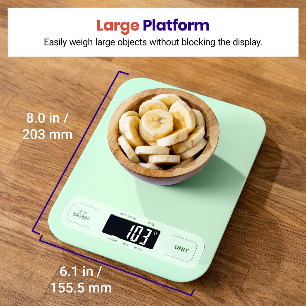 Etekcity Food Kitchen Scale, Digital Grams and Ounces for Weight Loss, Baking, Cooking, Keto and Meal Prep, LCD Display, Medium, 304 Stainless Steel - The Cozy Corner