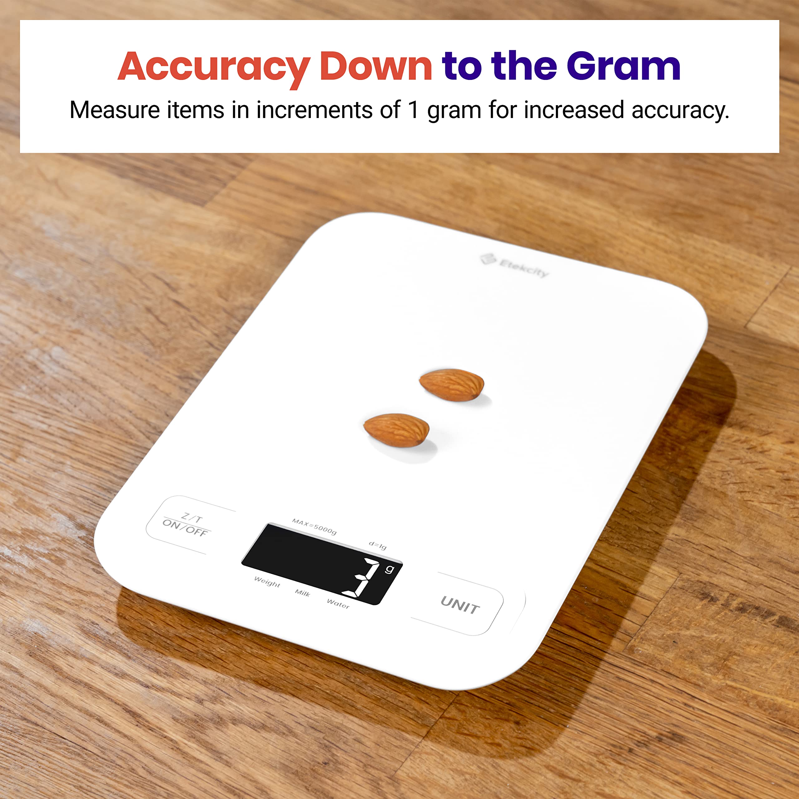 Etekcity Food Kitchen Scale, Digital Grams and Ounces for Weight Loss, Baking, Cooking, Keto and Meal Prep, LCD Display, Medium, 304 Stainless Steel - The Cozy Corner