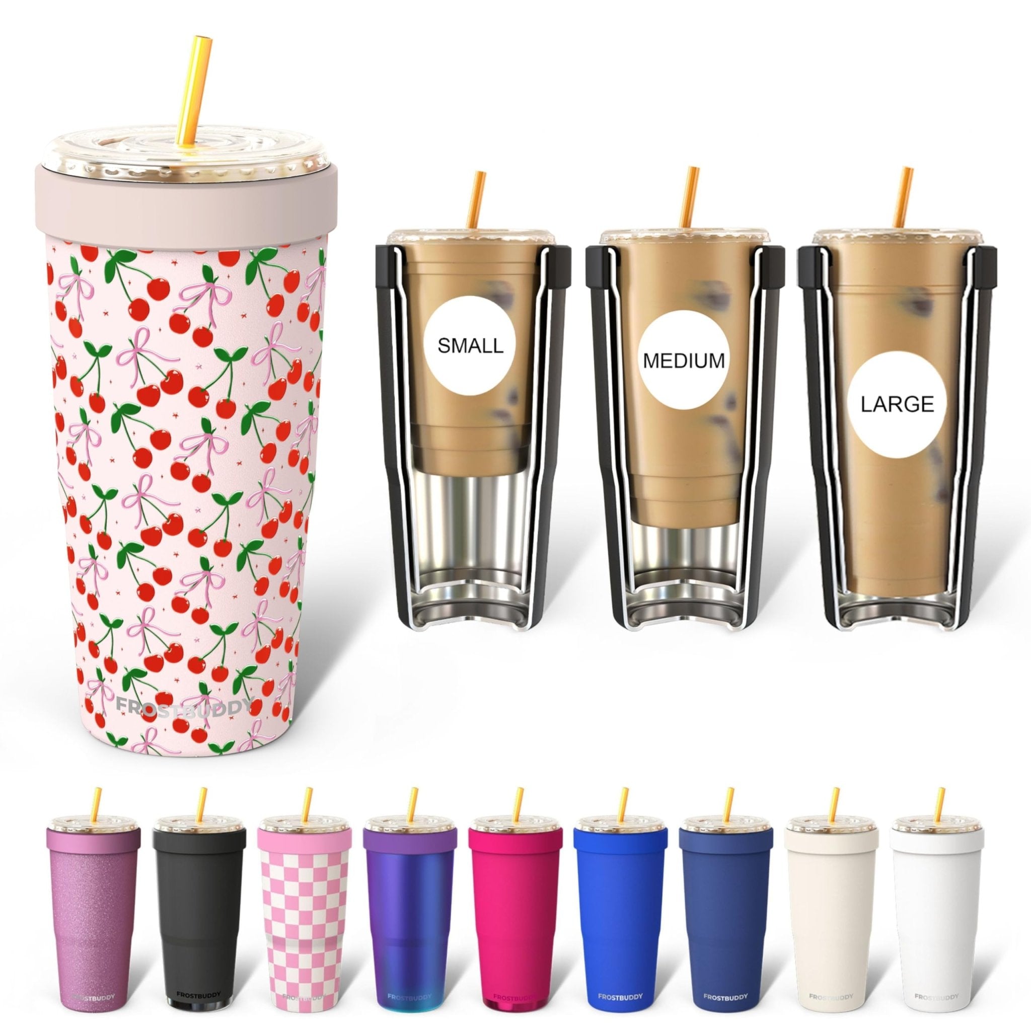 Frost Buddy Togo Buddy 30 oz Stainless Steel Vacuum Insulated Tumbler To Go Coffee Cup – Iced Coffee Cups, Iced Coffee Sleeve, Travel Mug, Thermal Cup for Hot & Cold Drinks, Dunkin Cup (Ice Cream) - The Cozy Corner