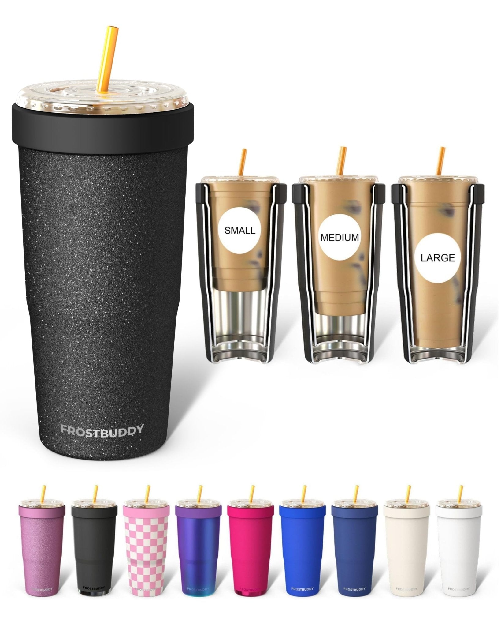 Frost Buddy Togo Buddy 30 oz Stainless Steel Vacuum Insulated Tumbler To Go Coffee Cup – Iced Coffee Cups, Iced Coffee Sleeve, Travel Mug, Thermal Cup for Hot & Cold Drinks, Dunkin Cup (Ice Cream) - The Cozy Corner