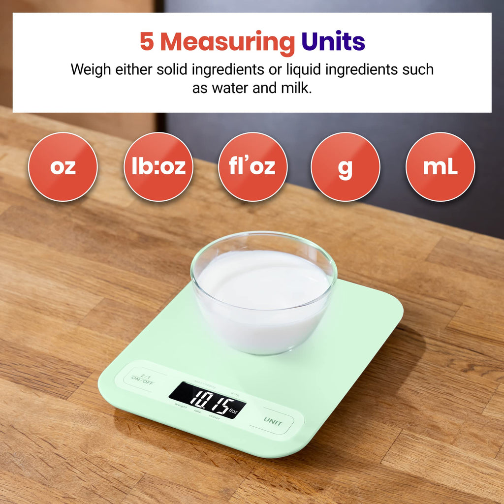 Etekcity Food Kitchen Scale, Digital Grams and Ounces for Weight Loss, Baking, Cooking, Keto and Meal Prep, LCD Display, Medium, 304 Stainless Steel - The Cozy Corner